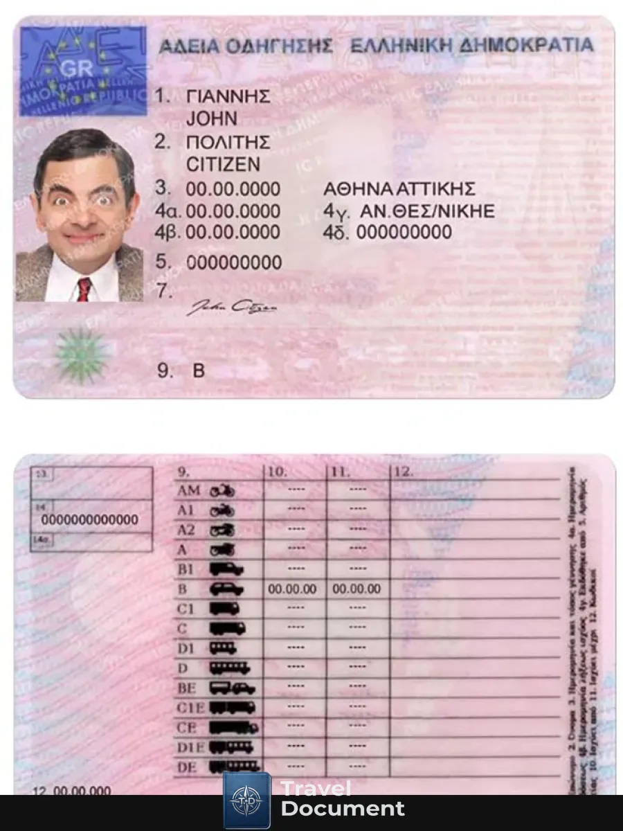 Greece Dl — Driver License