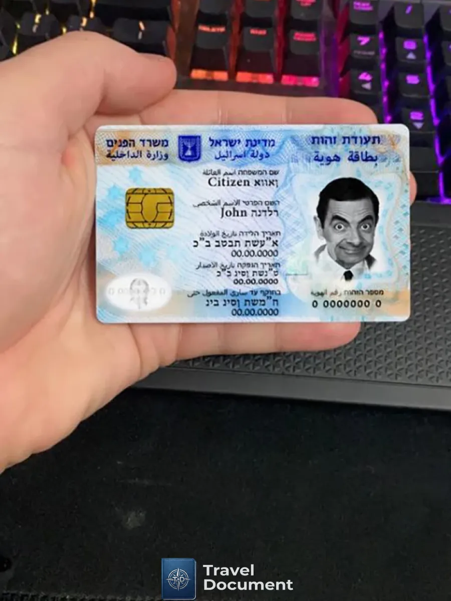 Israel Id Template In Psd Format Fully Editable Editable Psd Photo Look — ID Cards