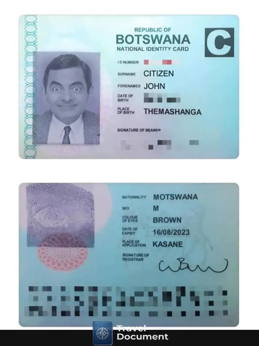 Botswana National Id Card — ID Cards