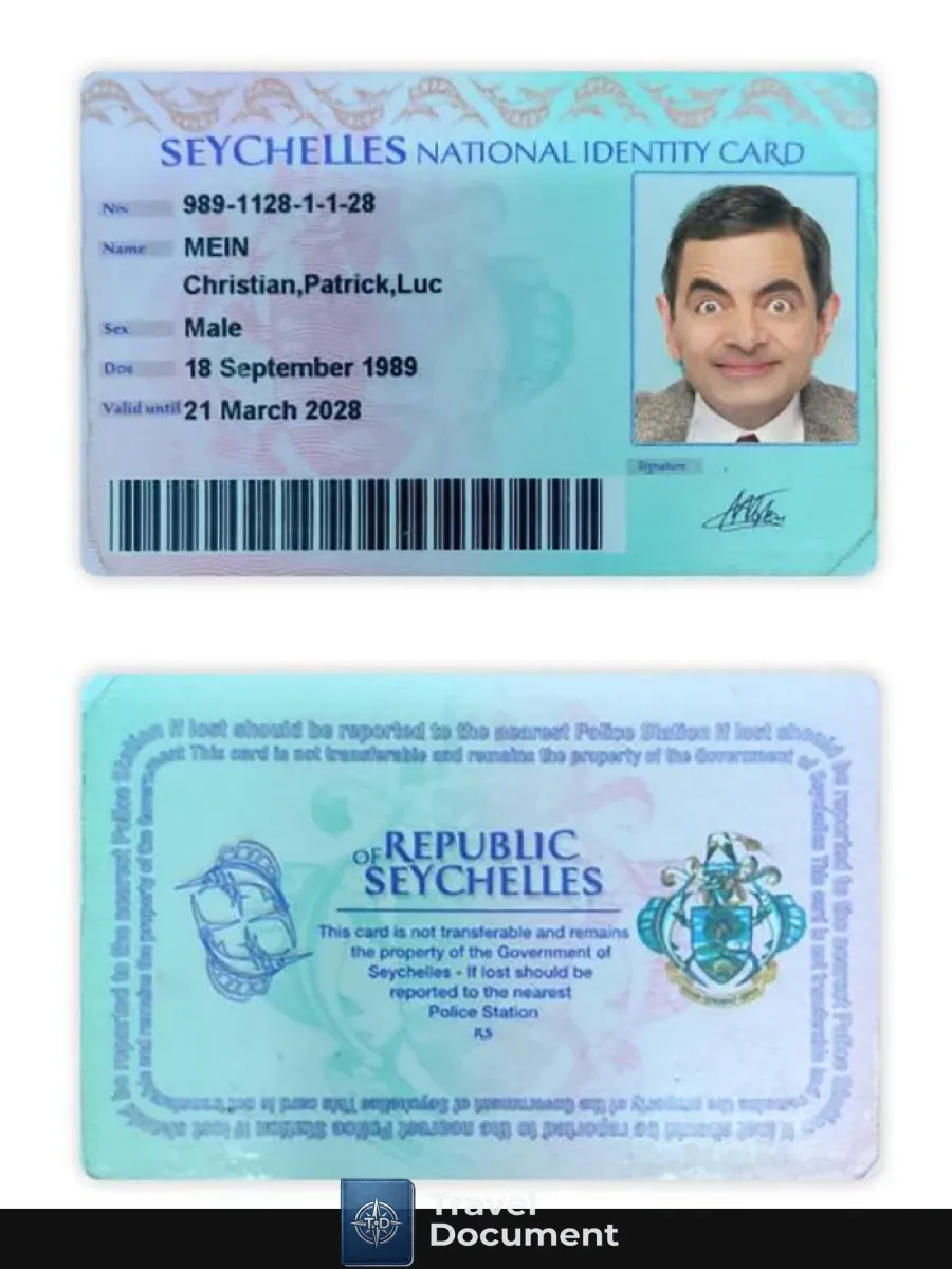 Seychelles National Id Card