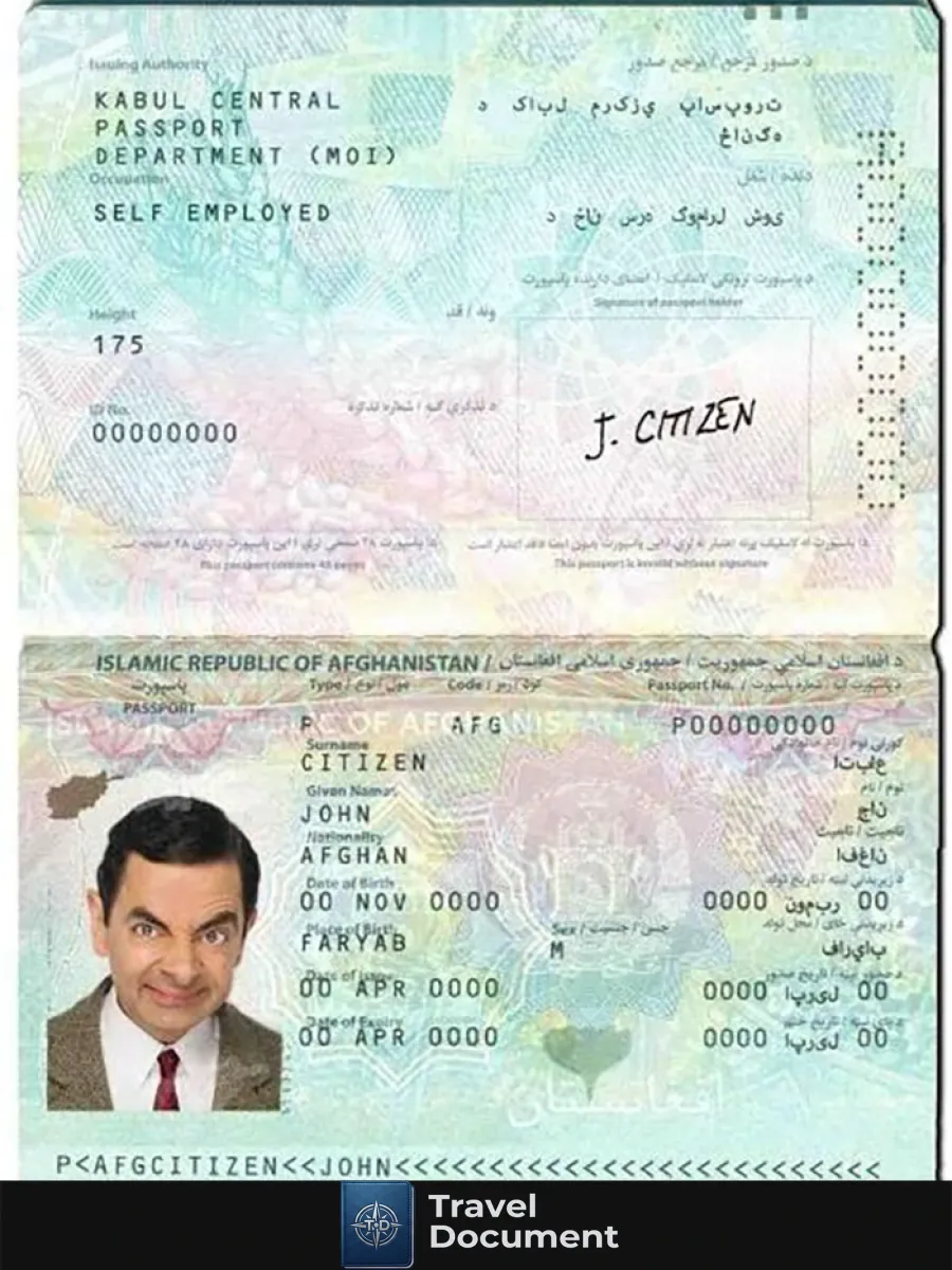 Afghanistan Passport — Passports