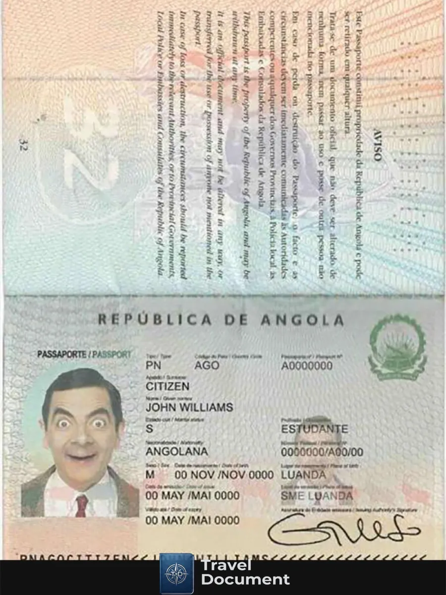Angola Passport — Passports