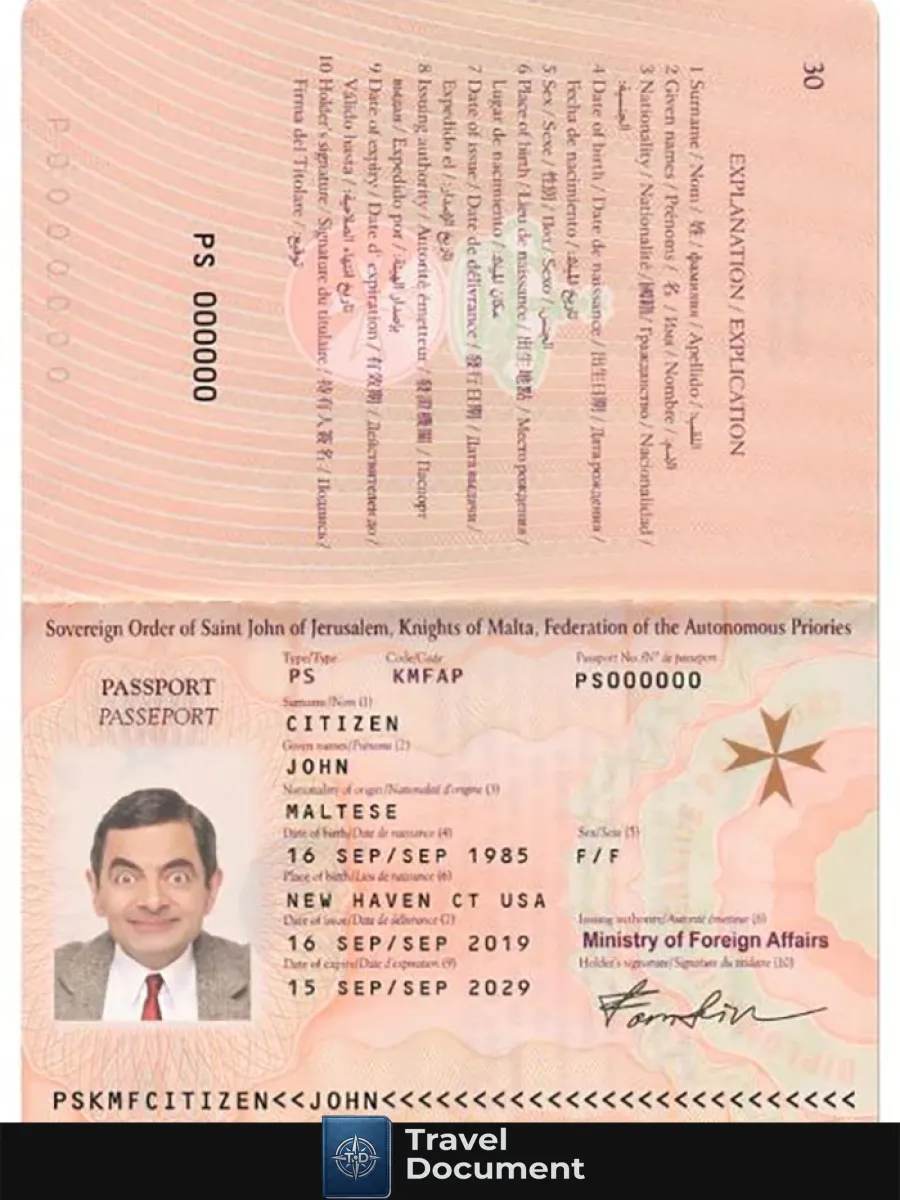 Malta Passport 2019 Present — Passports