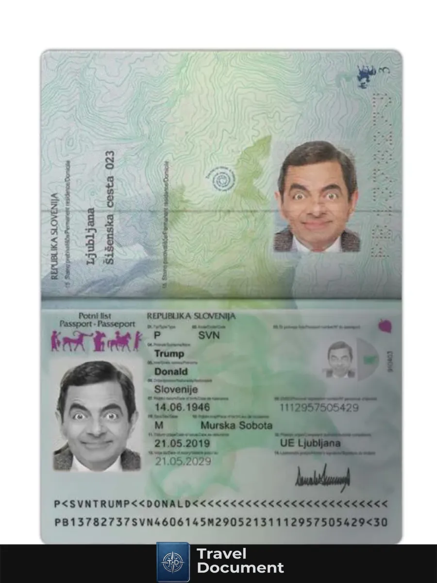 Slovenia Passport 2019 Present — Passports