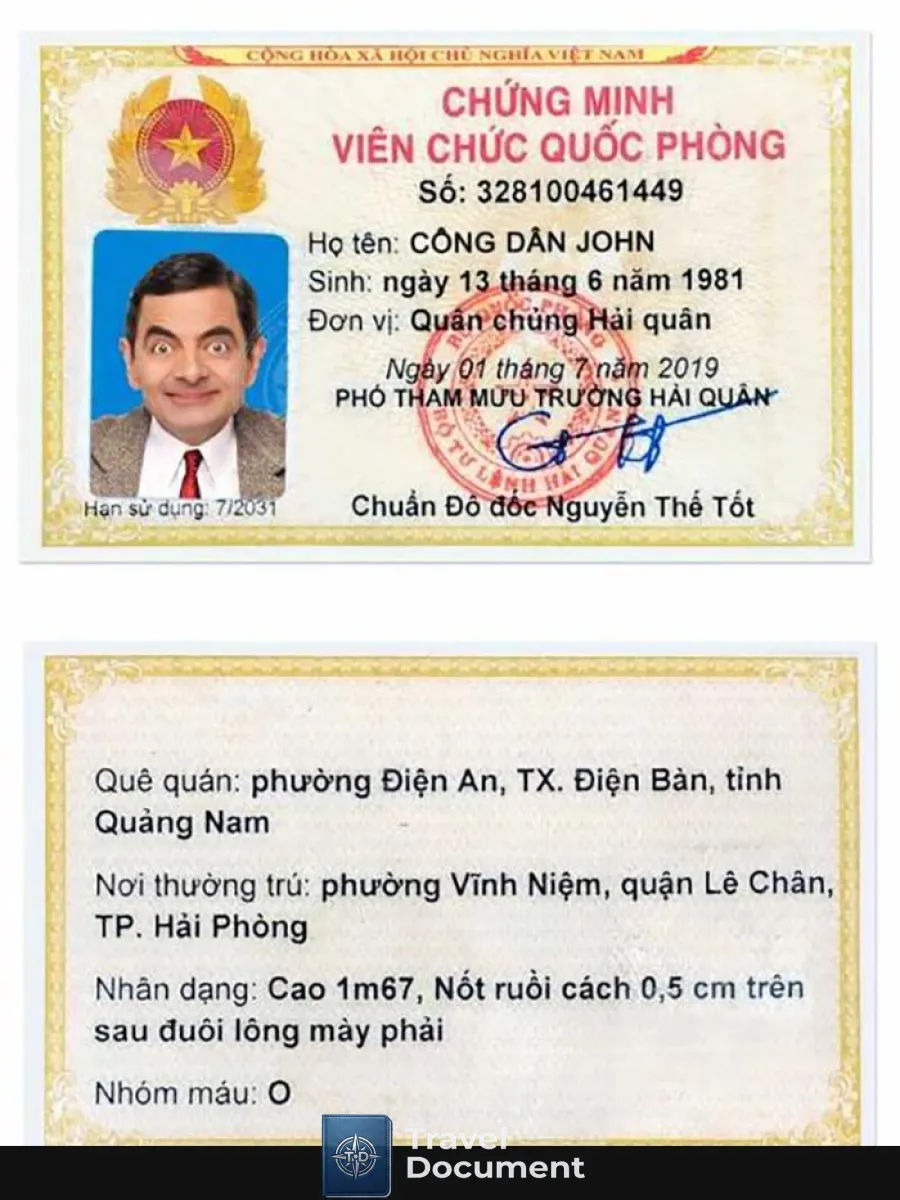 Vietnam Identity Card Psd Template Version 3 1 — ID Cards