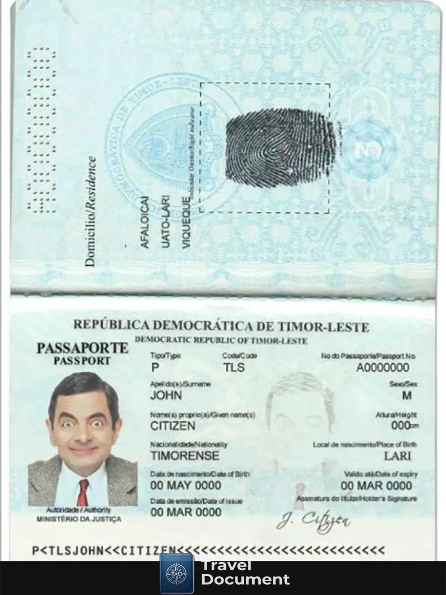 Timor Leste Passport — Passports