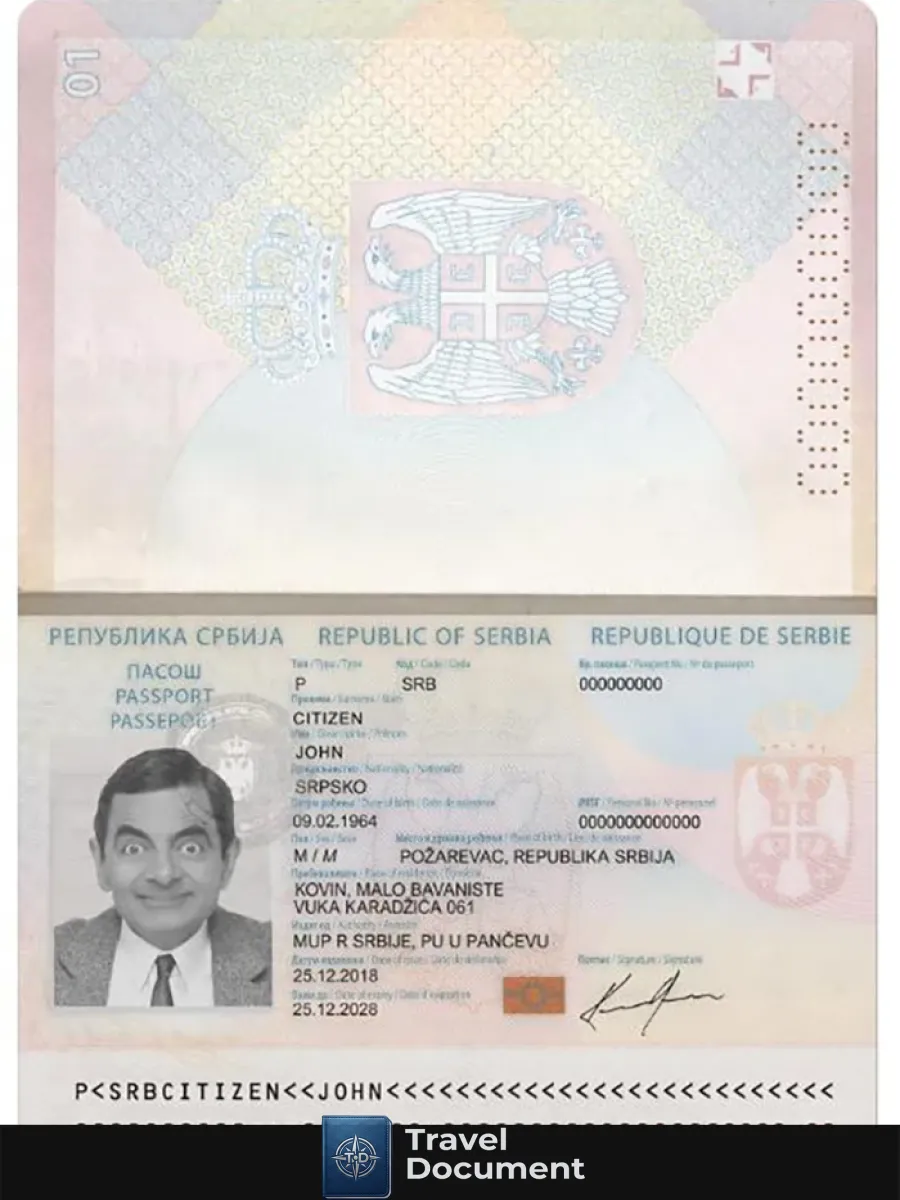Serbia Passport New Version — Passports