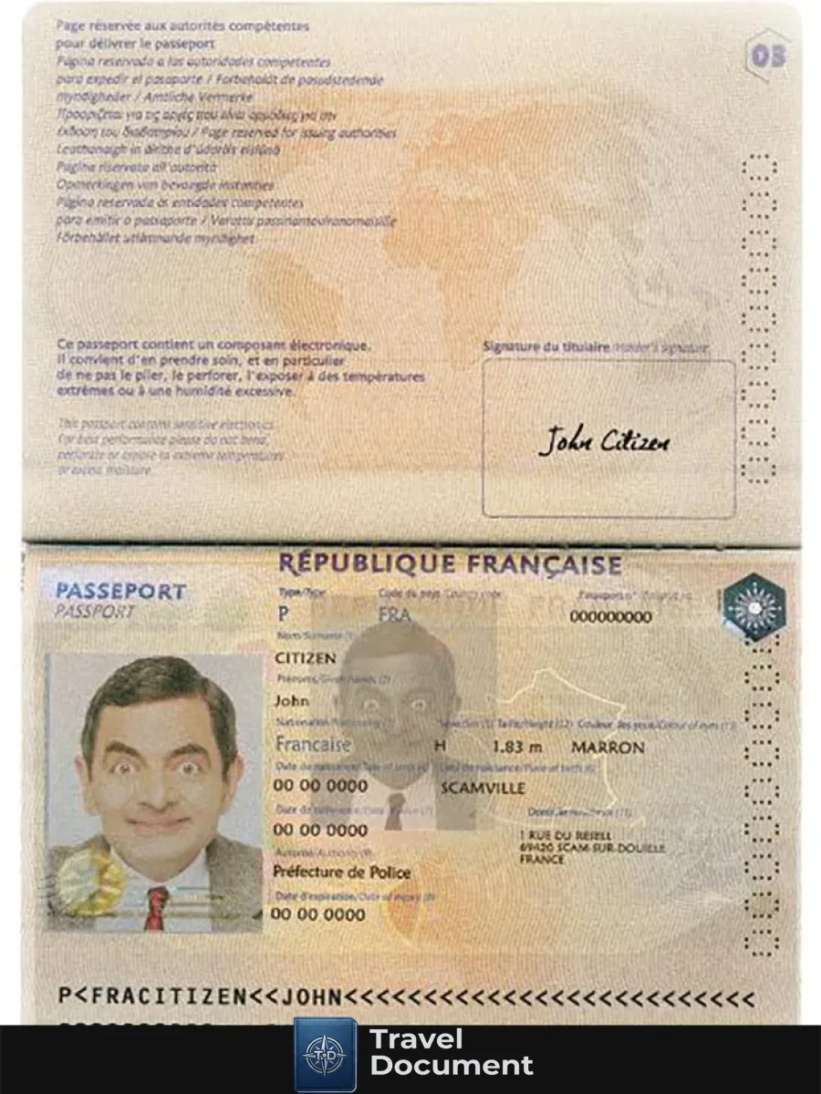 France Passport Version 2 — Passports