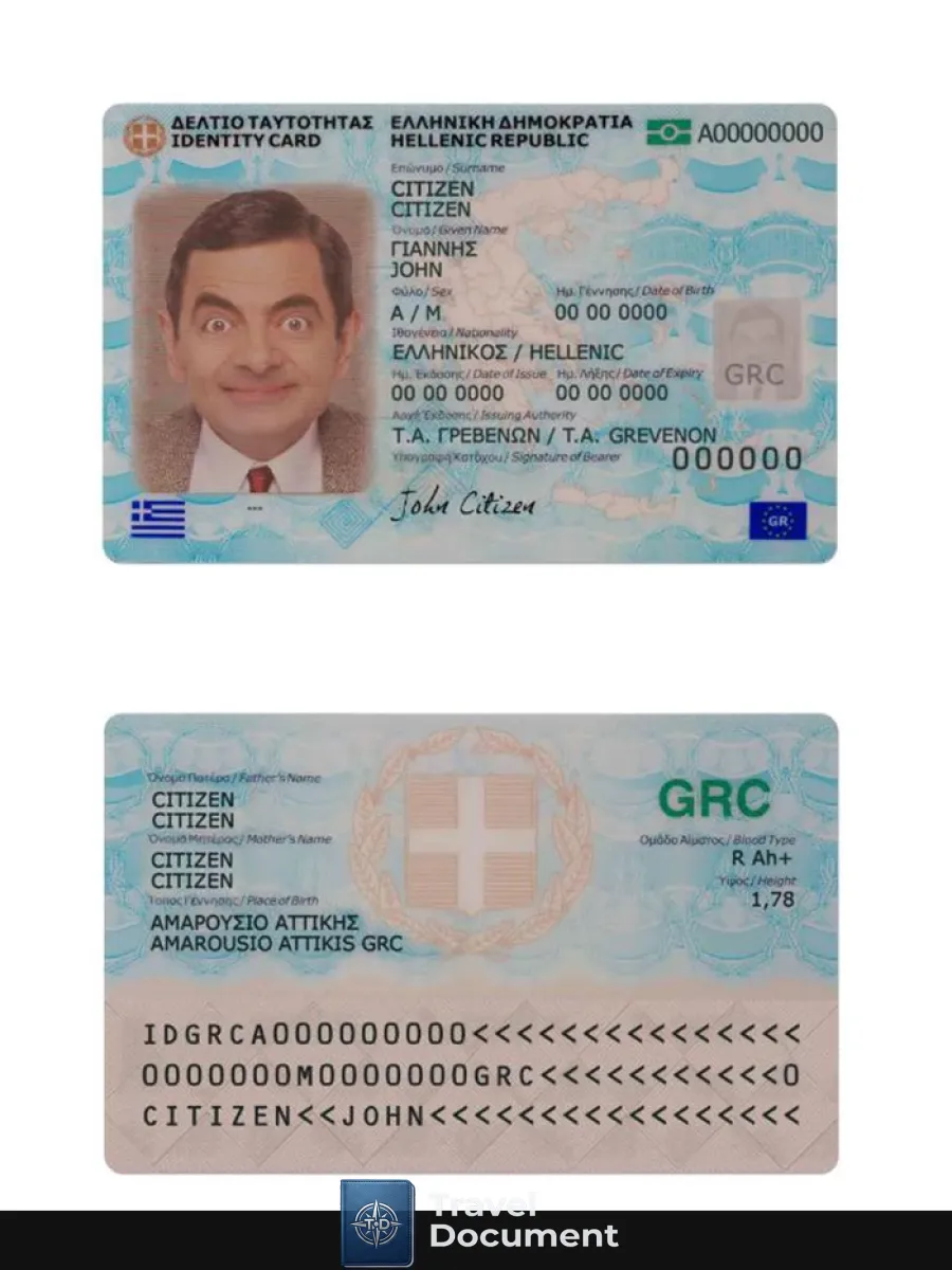 Greece Identity Card — ID Cards