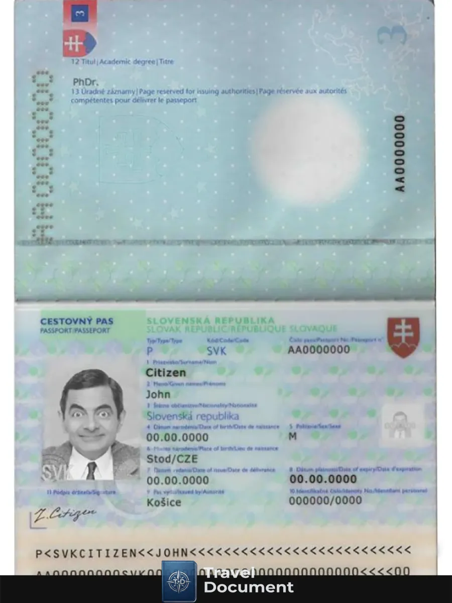 Slovakia Passport — Passports