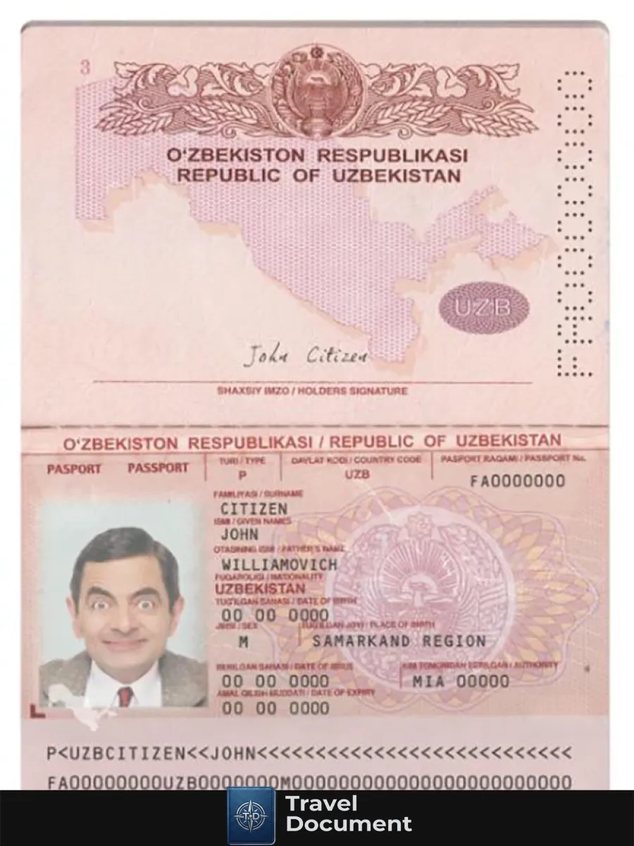 Uzbekistan Passport 2022 Present — Passports