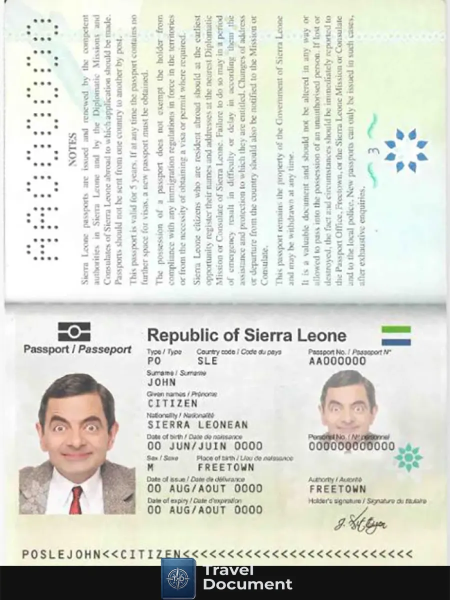 Sierra Leone Passport — Passports