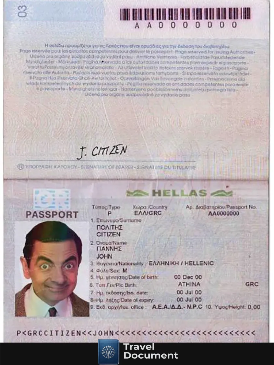 Greece Passport — Passports