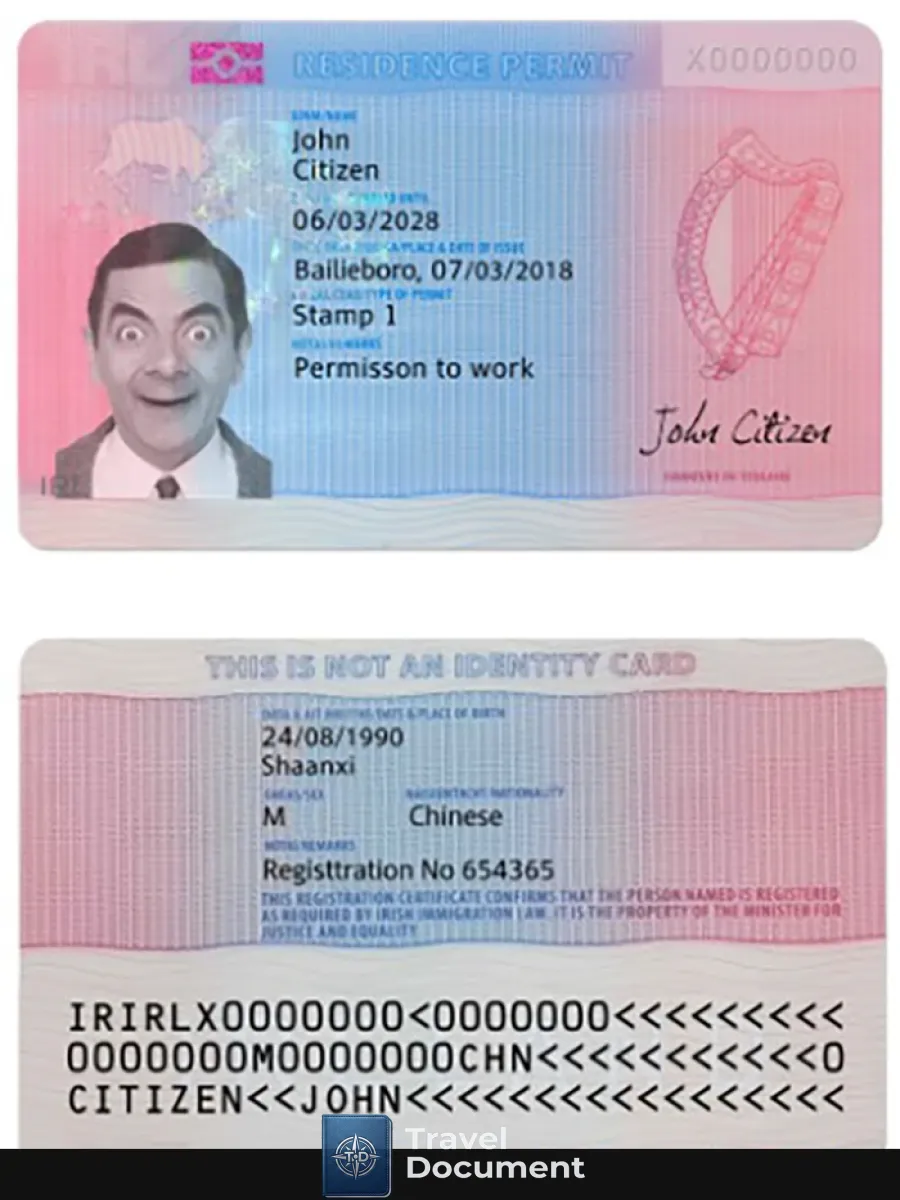 Ireland Residence Permit — Residence Permit
