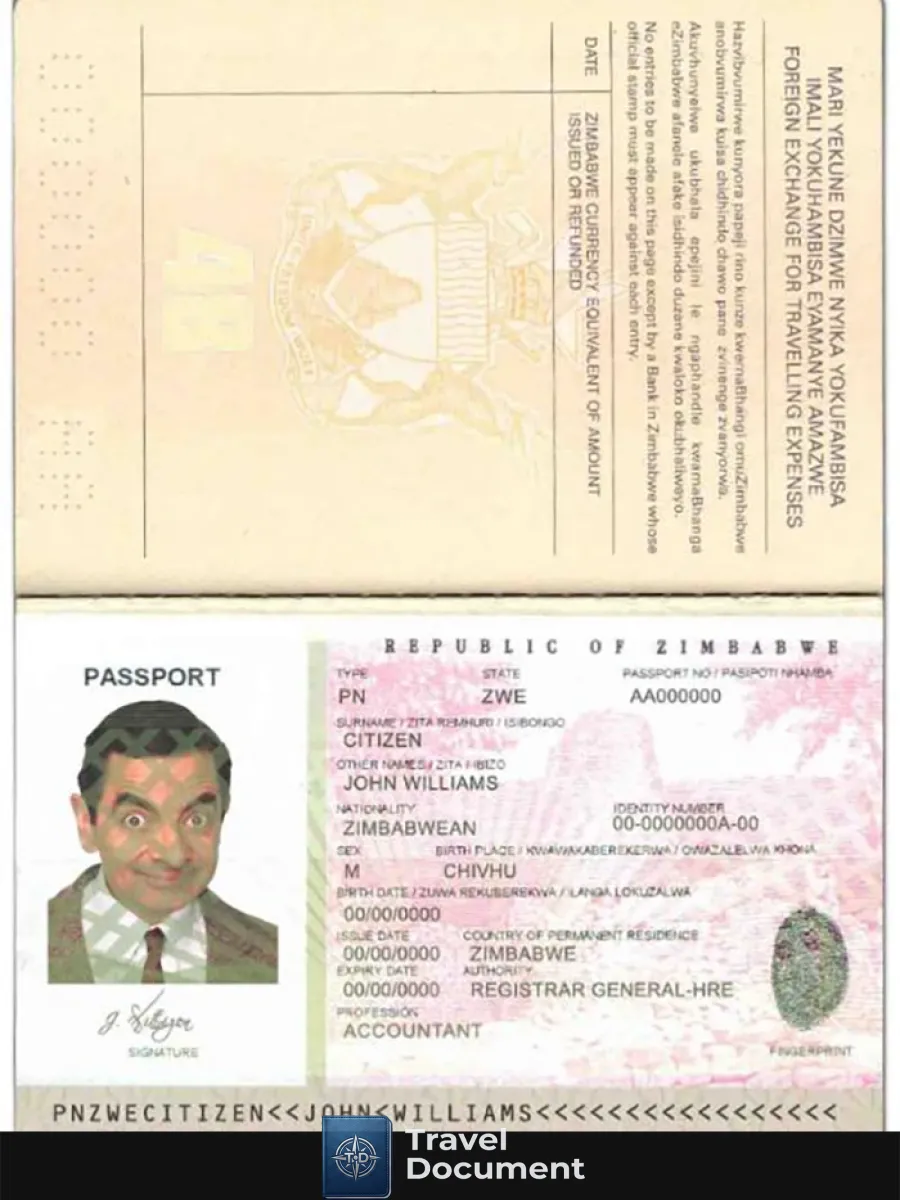 Zimbabwe Passport — Passports