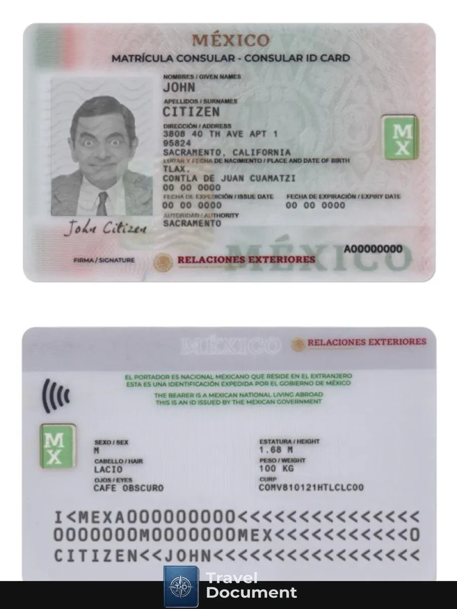 Mexico Consular Id Card — ID Cards