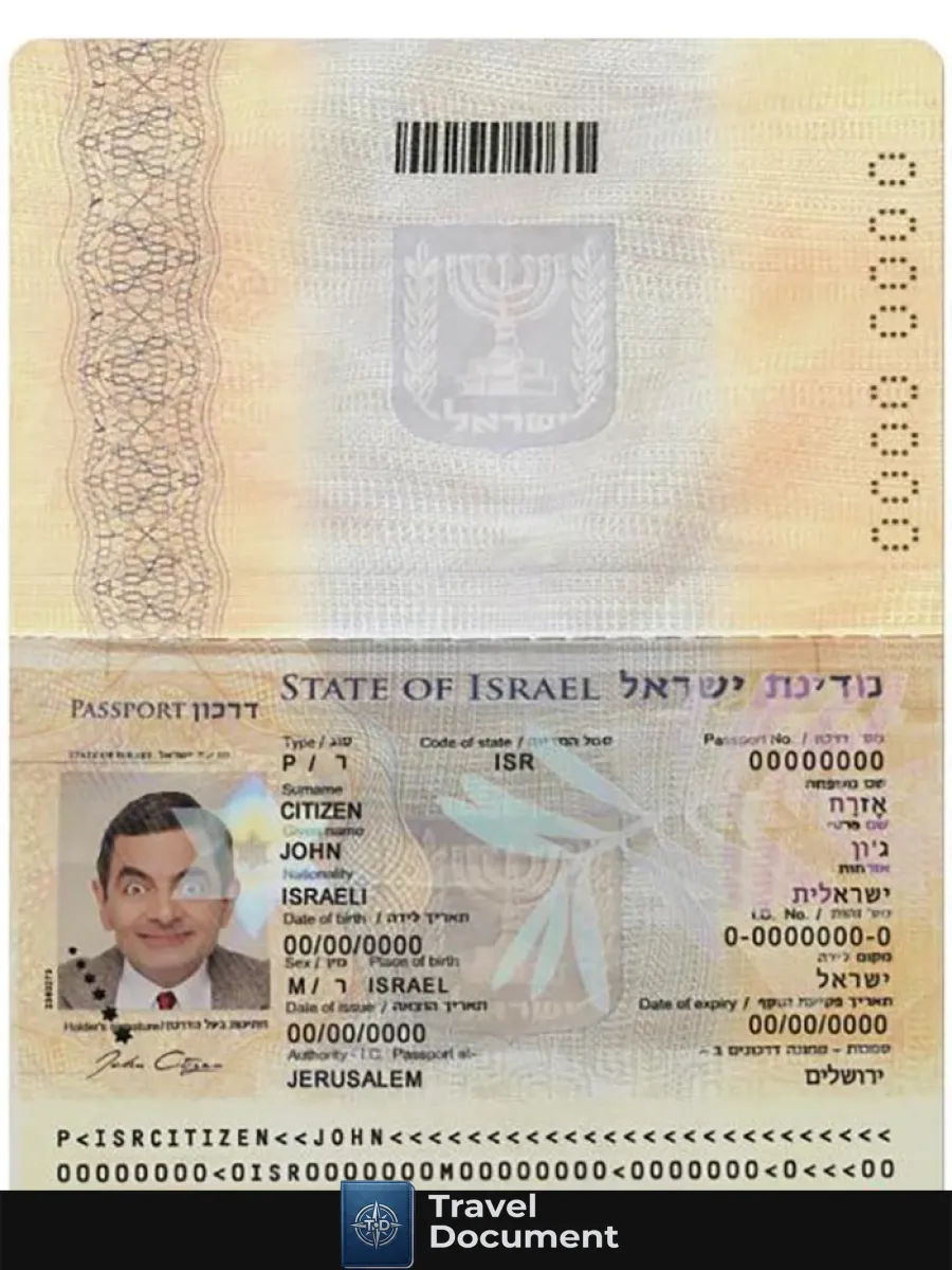 Israel Passport 2012 Present — Passports