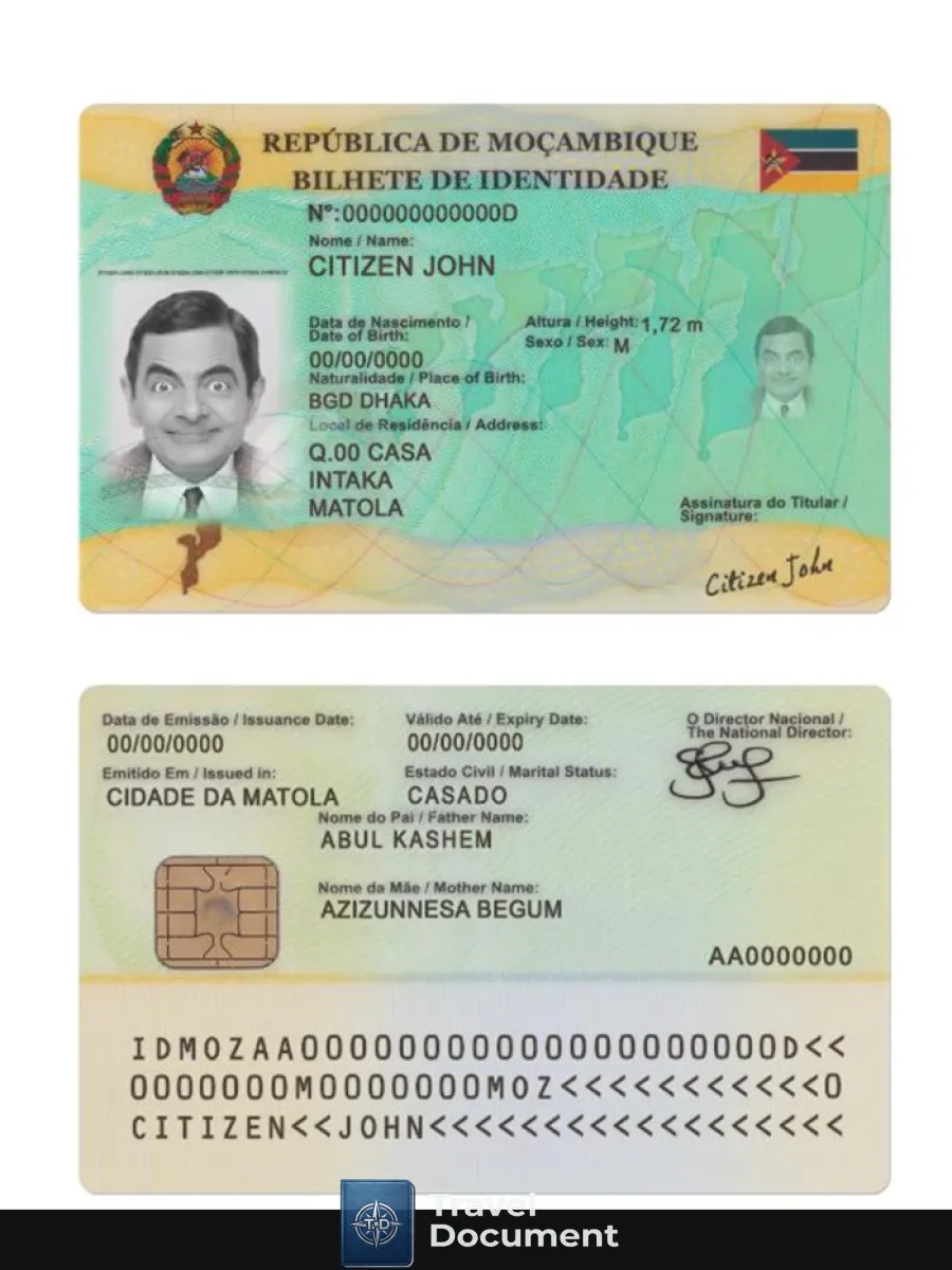 Mozambique Id Version 2 — ID Cards