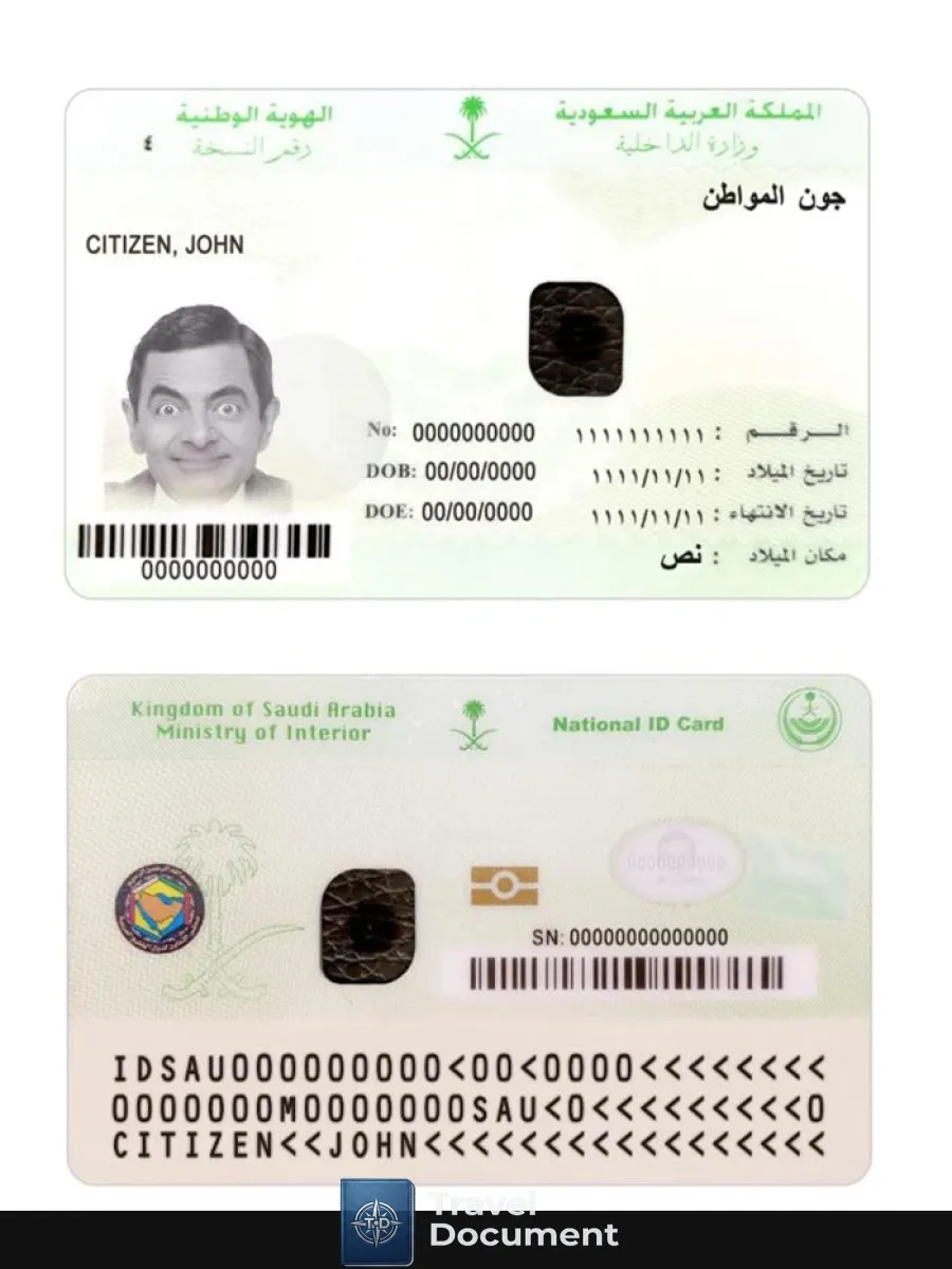 Saudi Arabia National Id Card — ID Cards