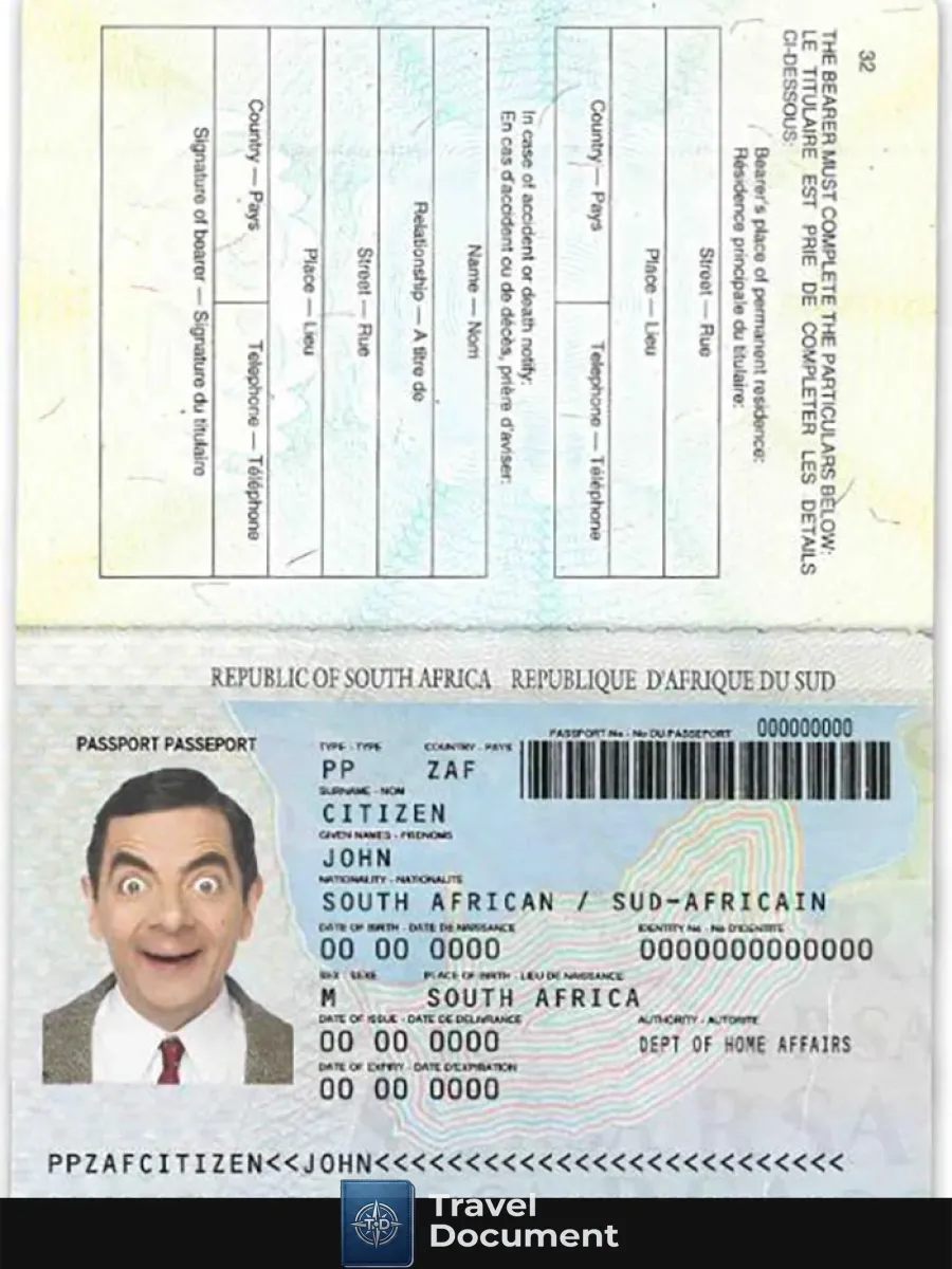 South Africa Passport 1996 2009 — Passports