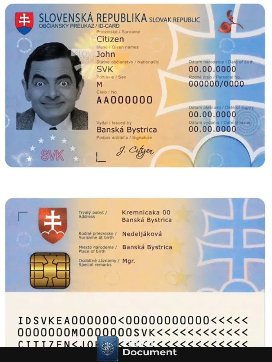 Slovakia Id — ID Cards