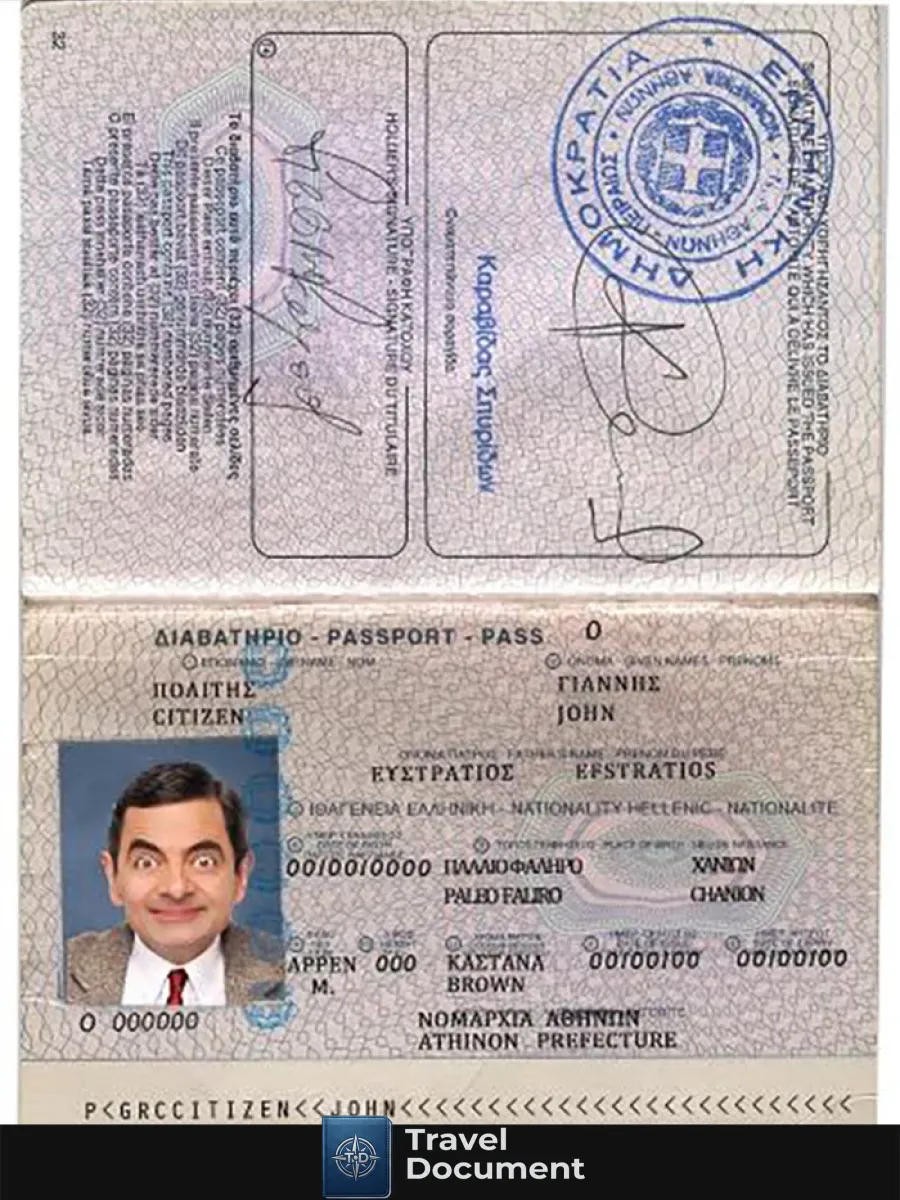 Greece Passport Verssion 3 — Passports