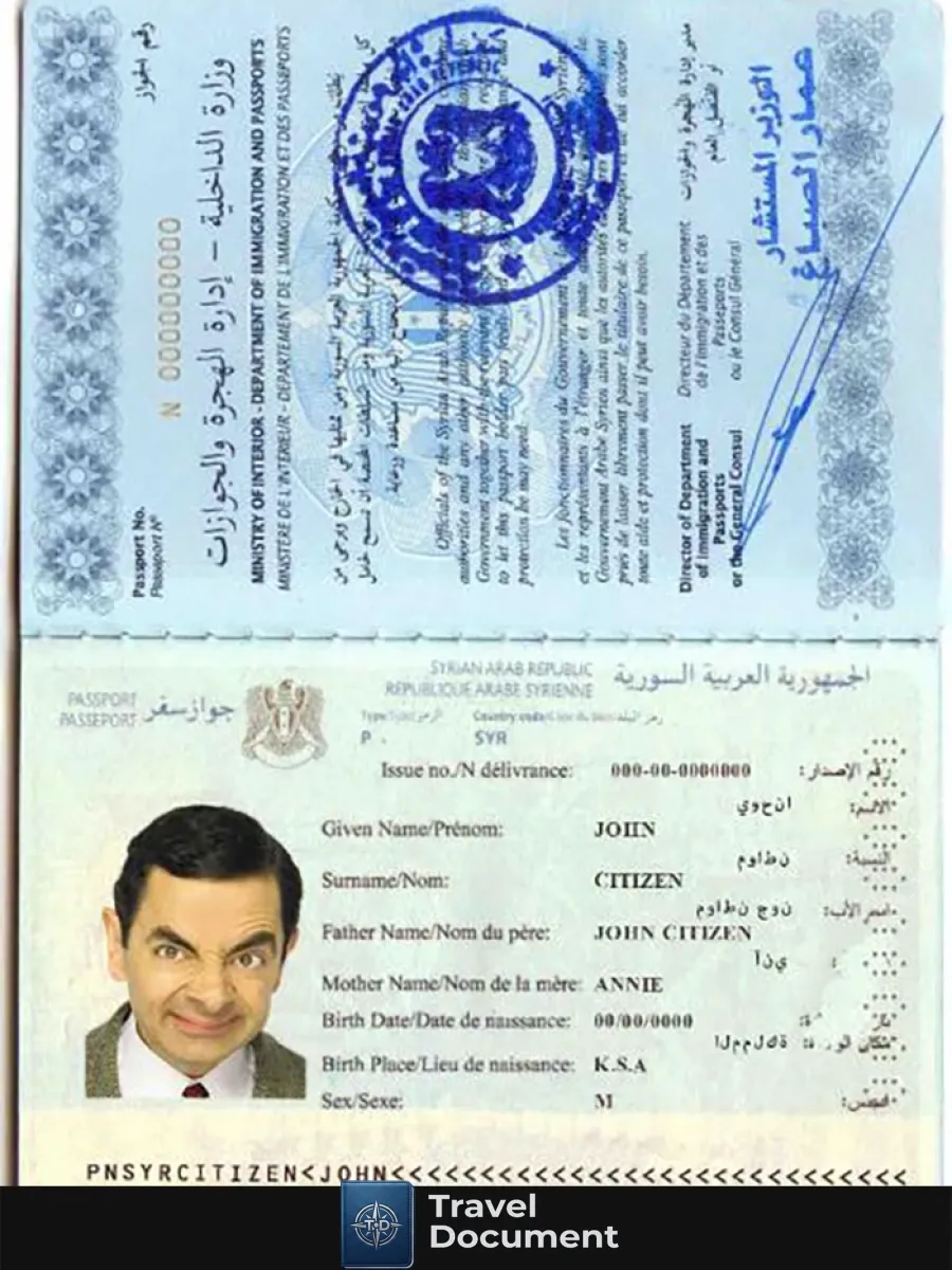 Syria Passport — Passports