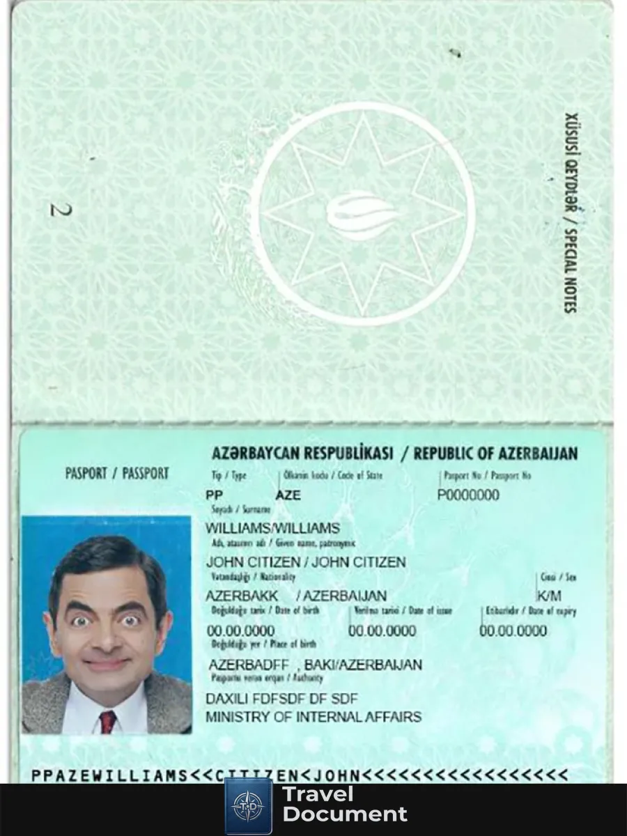 Azerbaijan Passport Version 2 — Passports