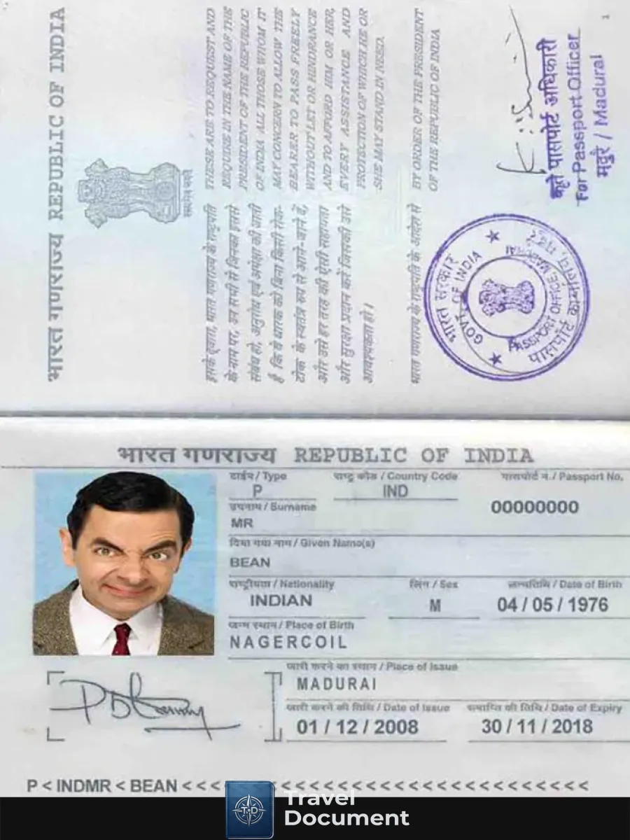India Passport — Passports