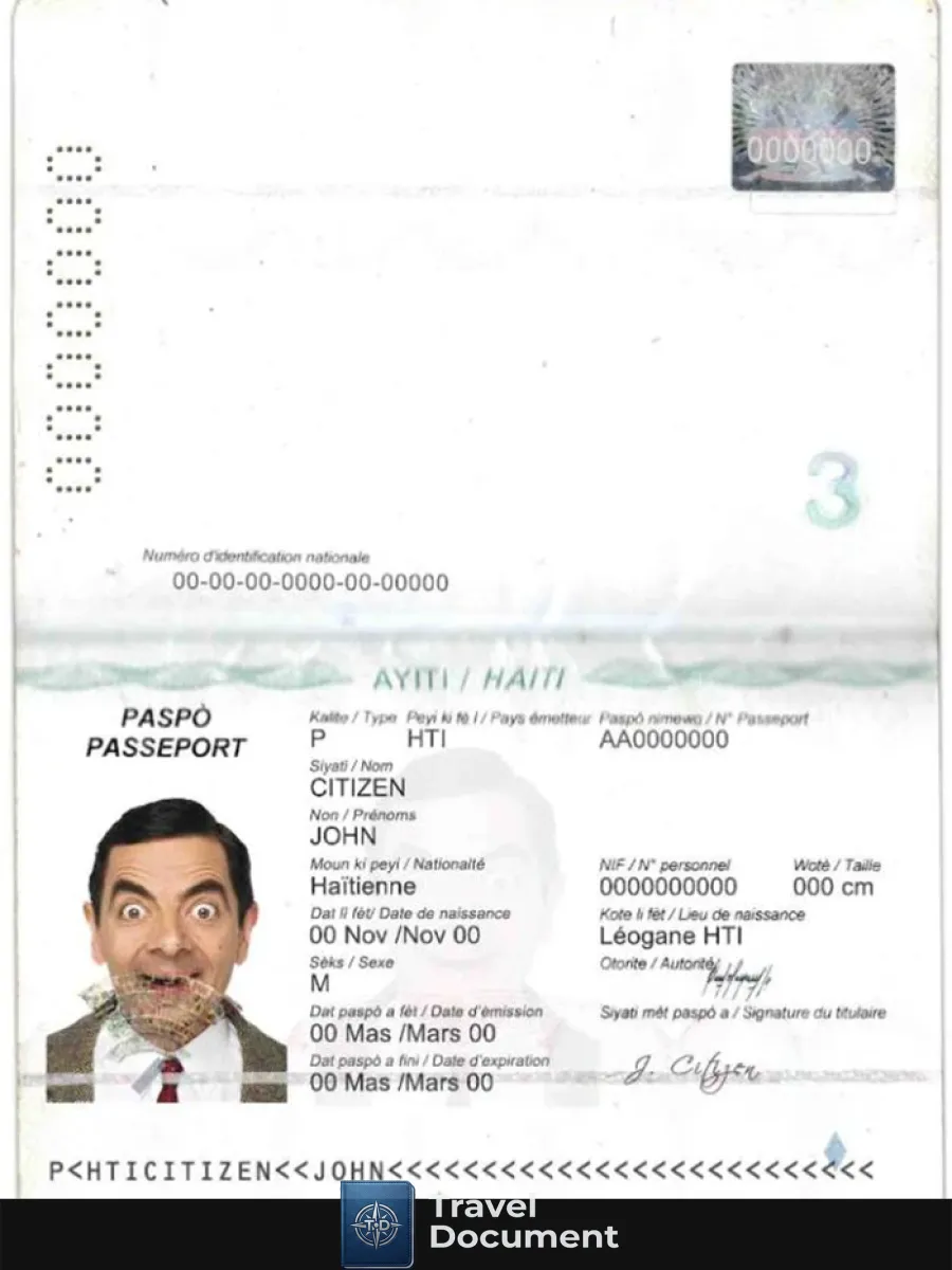 Haiti Passport — Passports