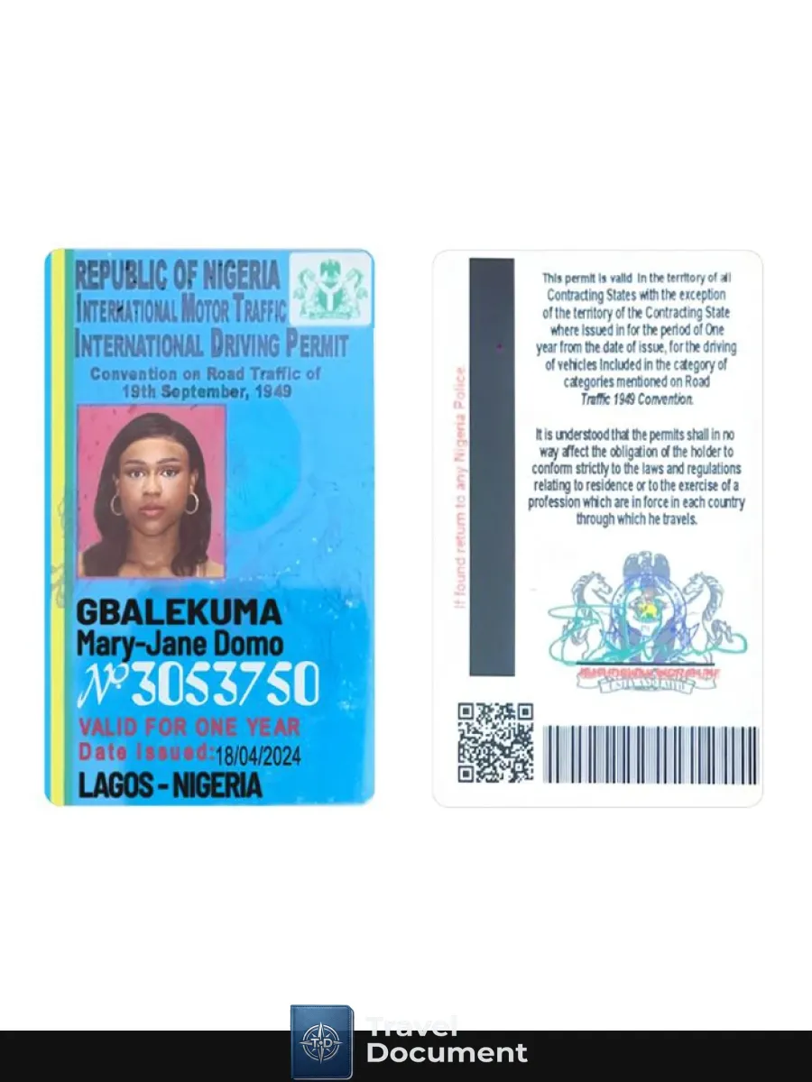 Nigeria International Driving License — Driver License