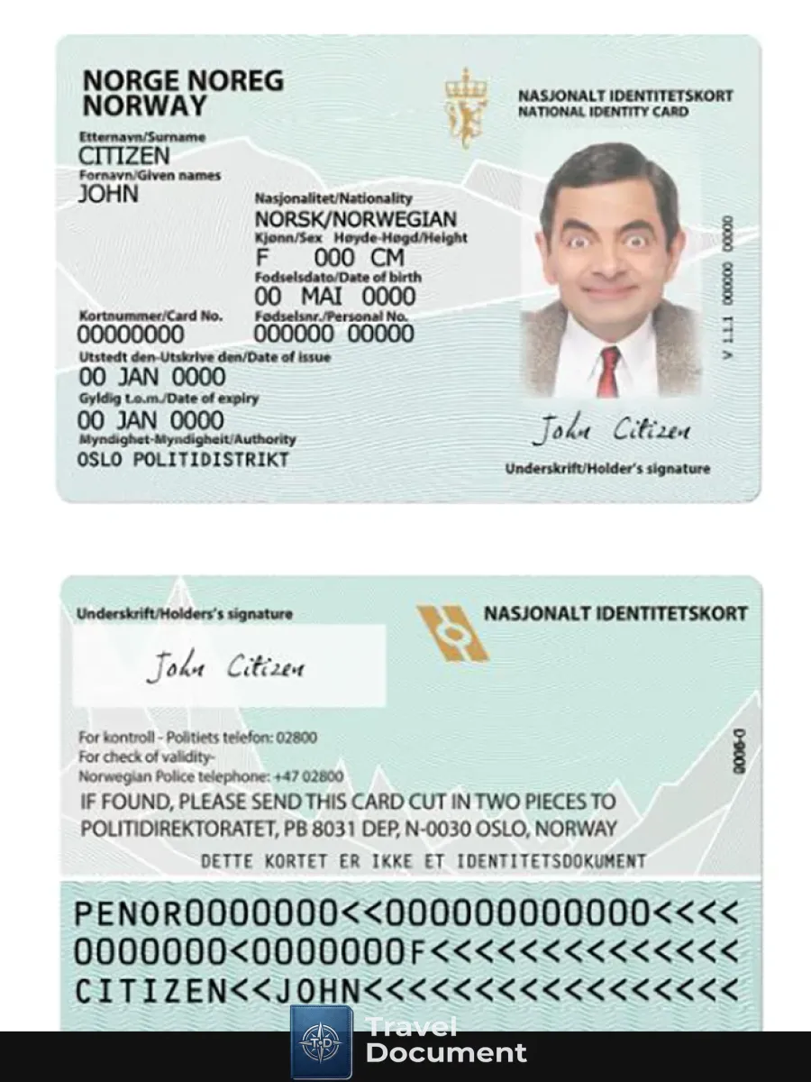 Norway Id Card Version 2 — ID Cards