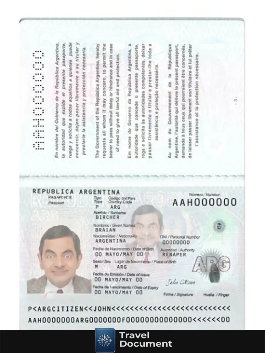 Argentina New Passport 2022 Present — Passports