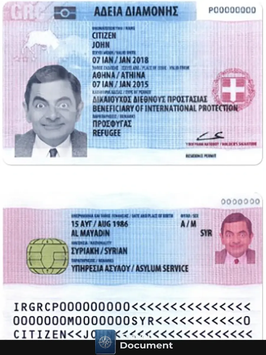 Greece Residence Permit 2017 2020 — Residence Permit