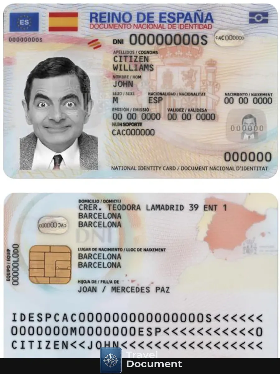 Spain Id 2021 Present — ID Cards