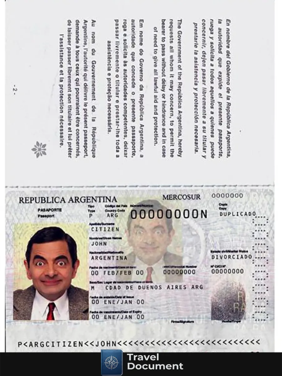 Argentina Passport Version 2 — Passports