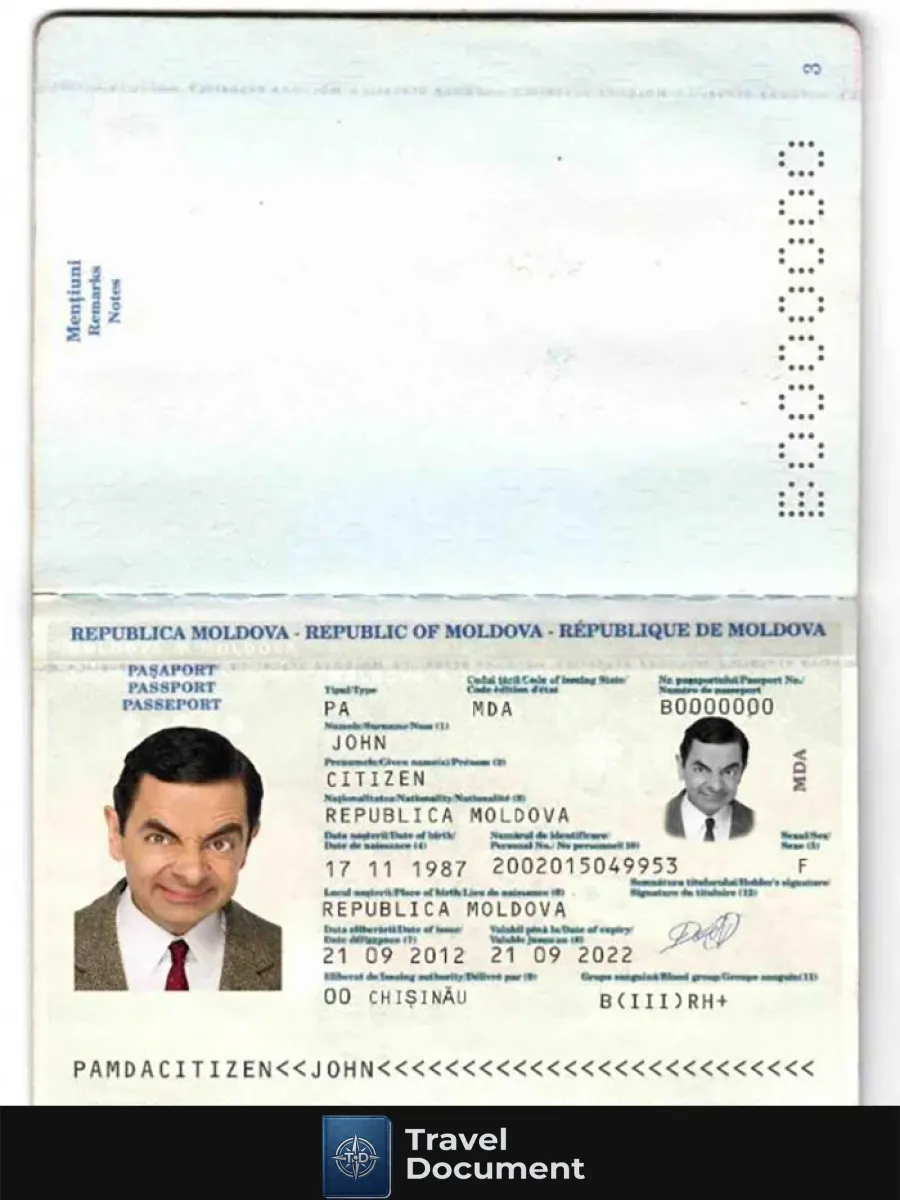 Moldova Passport 2011 2014 — Passports