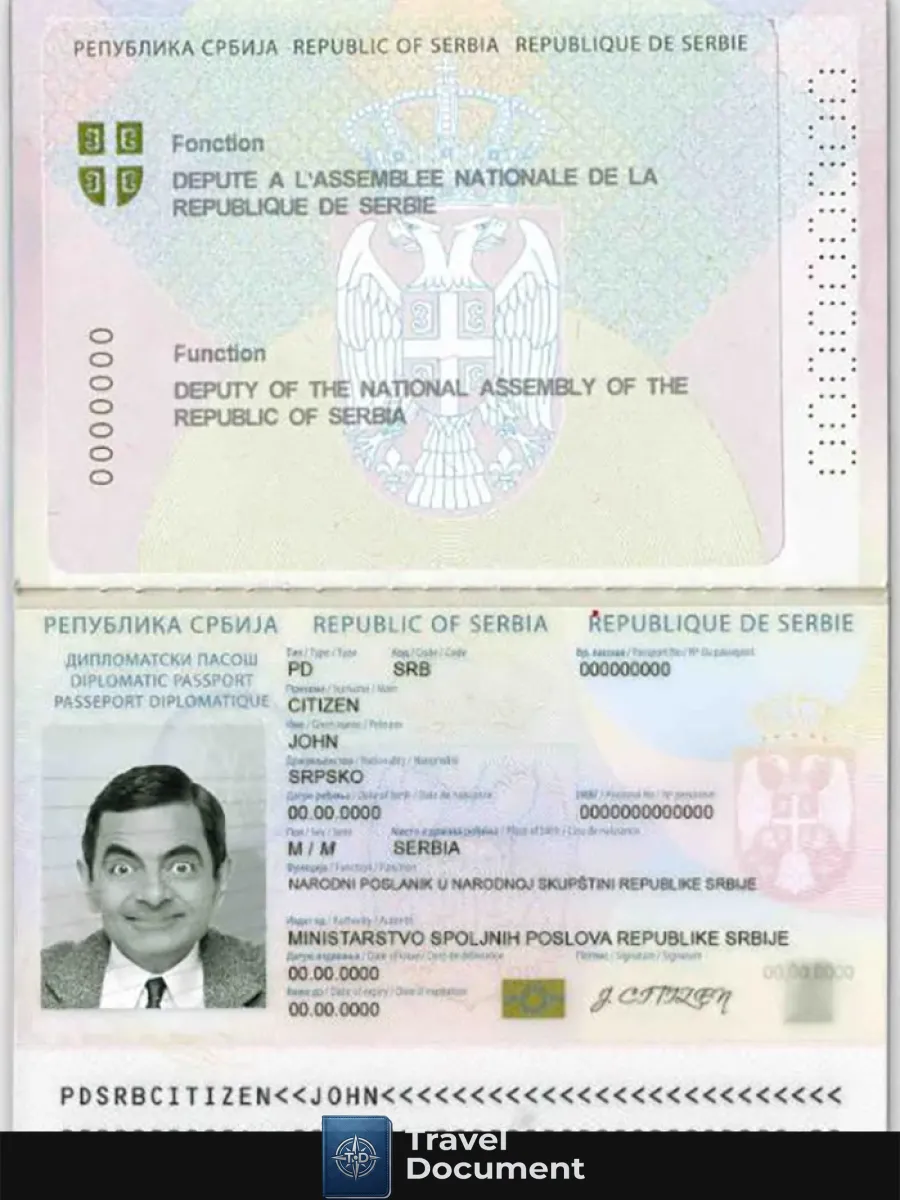 Serbia Diplomatic Passport 2008 2016 — Passports