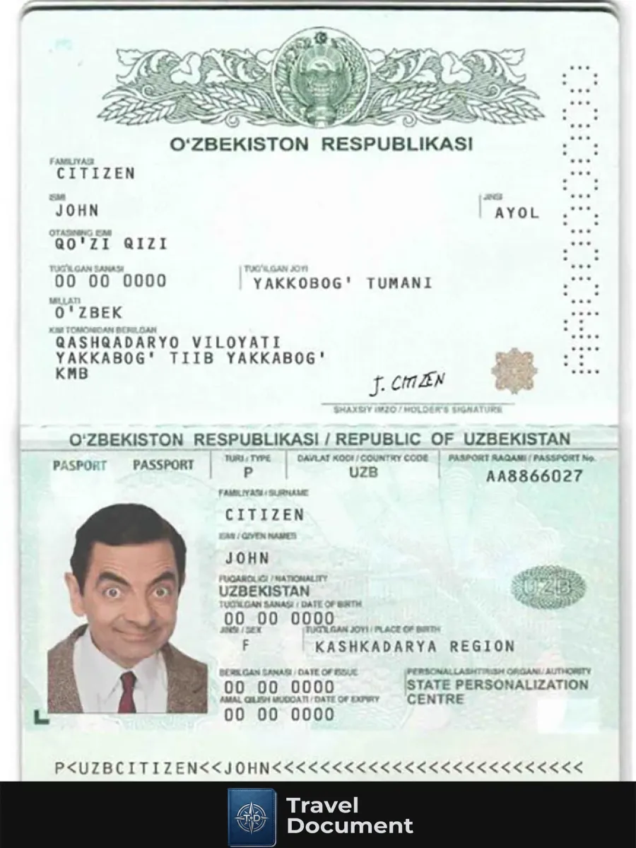 Uzbekistan Passport — Passports