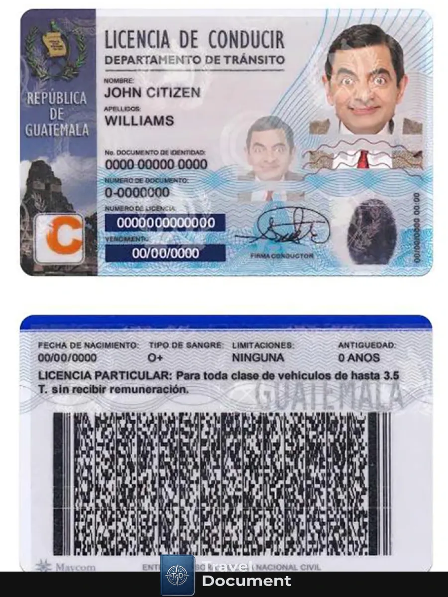 Guatemala Dl — Driver License