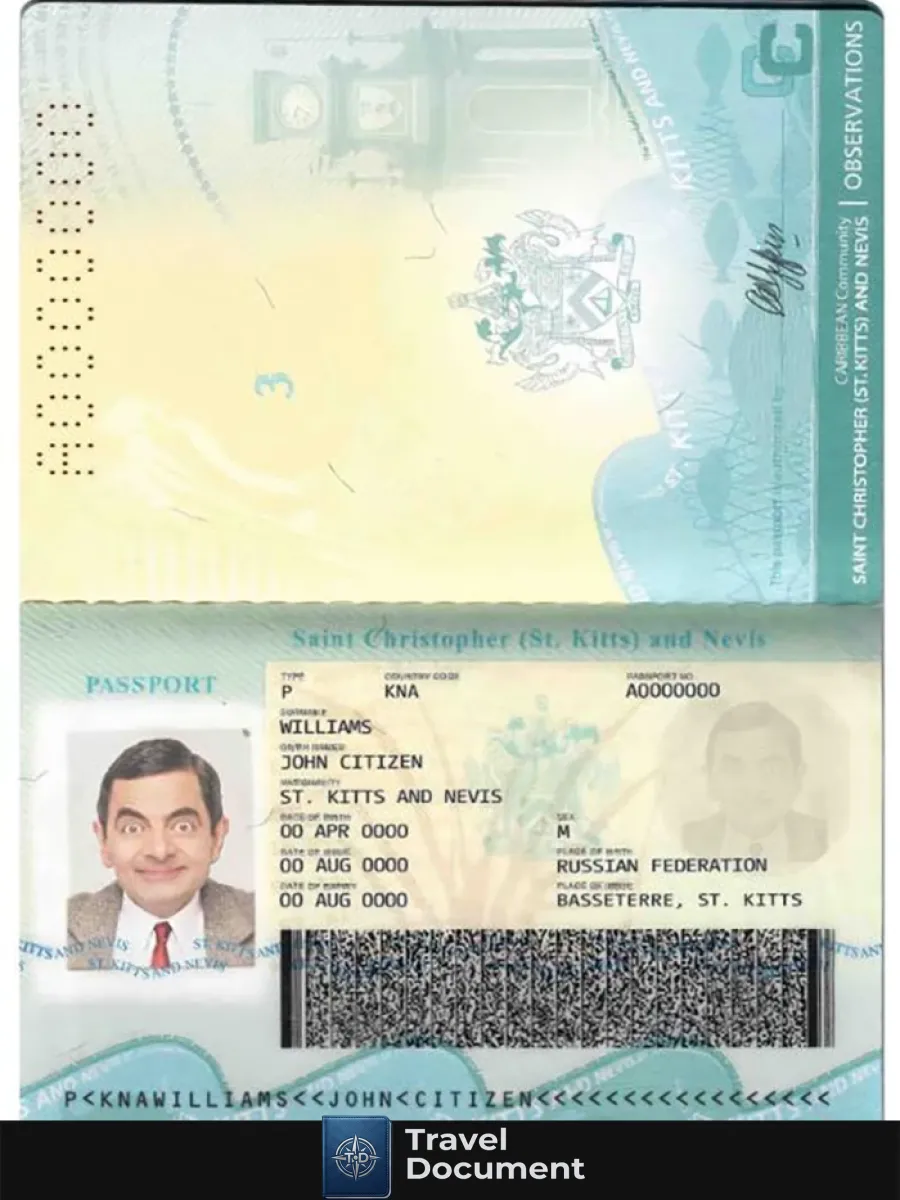 Saint Kitts And Nevis Passport — Passports