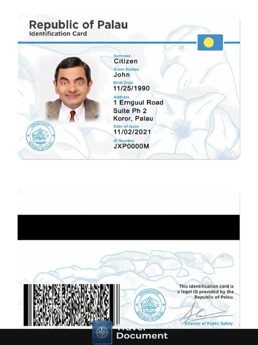 Palau Id Card — ID Cards