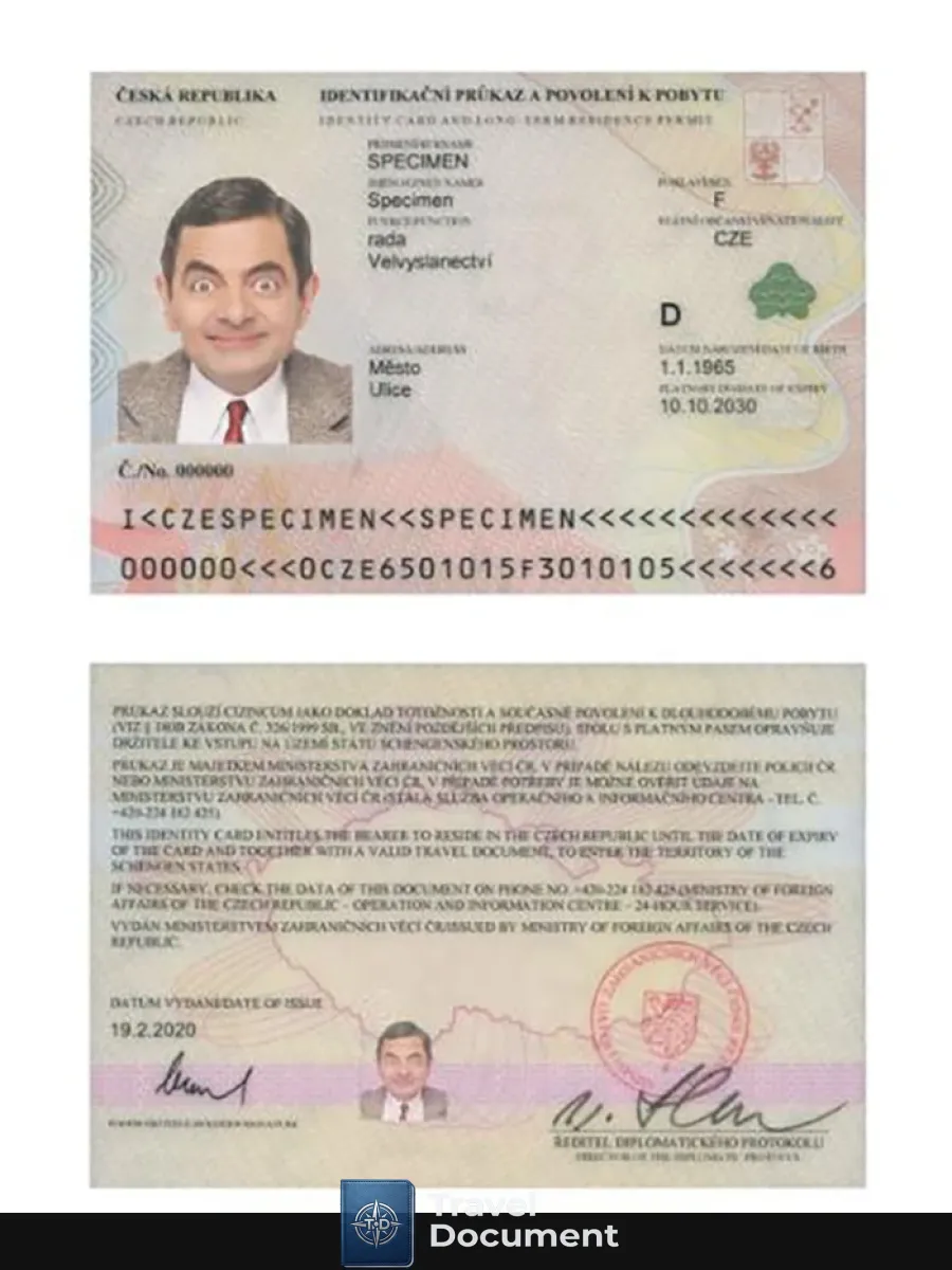 Czech Id Card 2020 Present — ID Cards