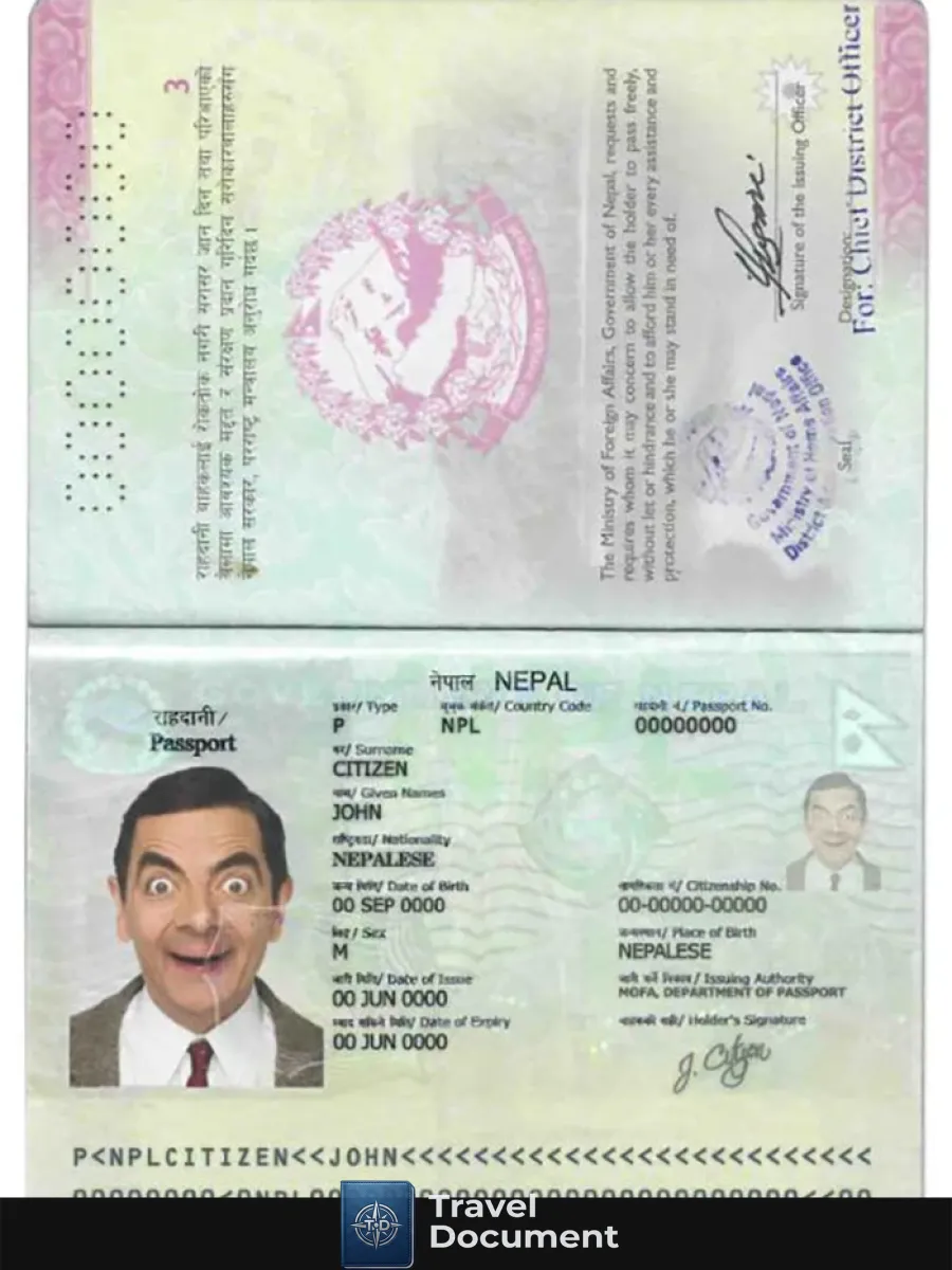 Nepal Passport — Passports