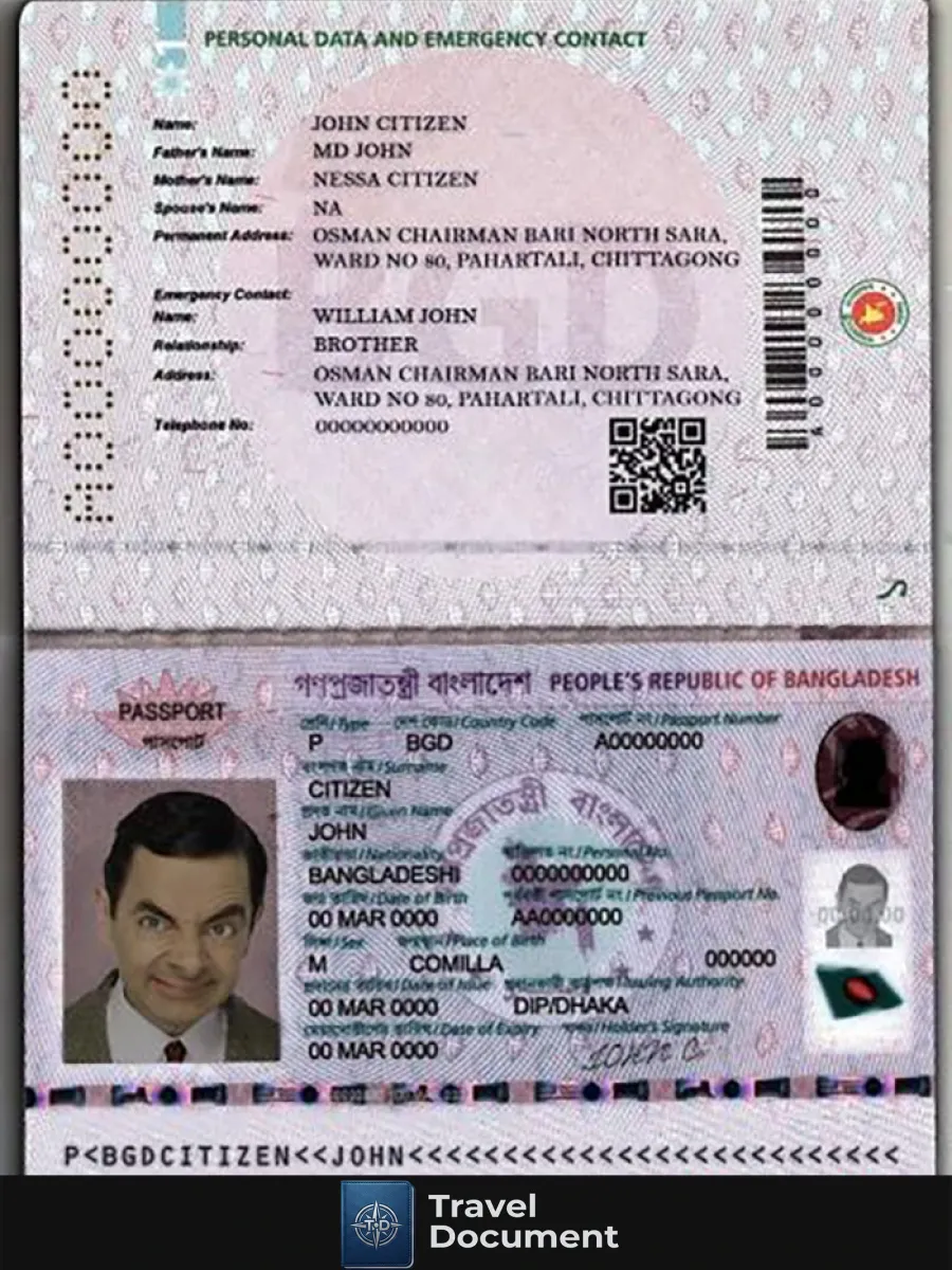 Bangladesh E Passport 2020 Present — Passports