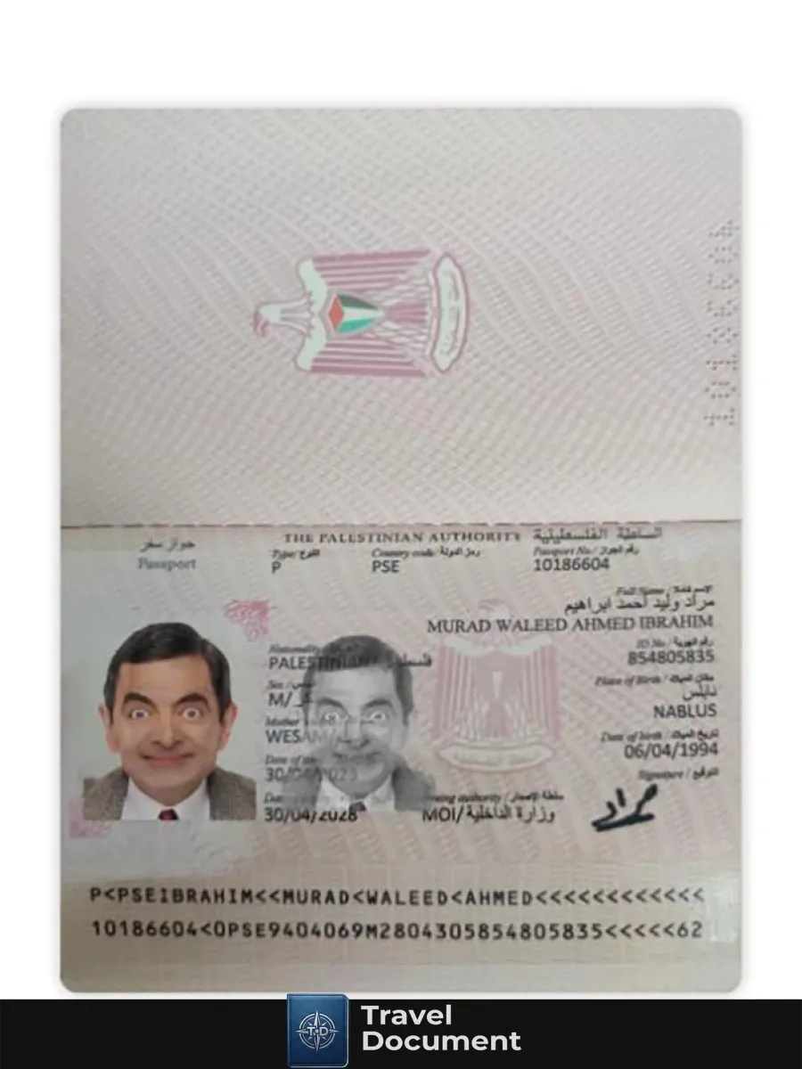 Palestine Passport 2023 Present — Passports