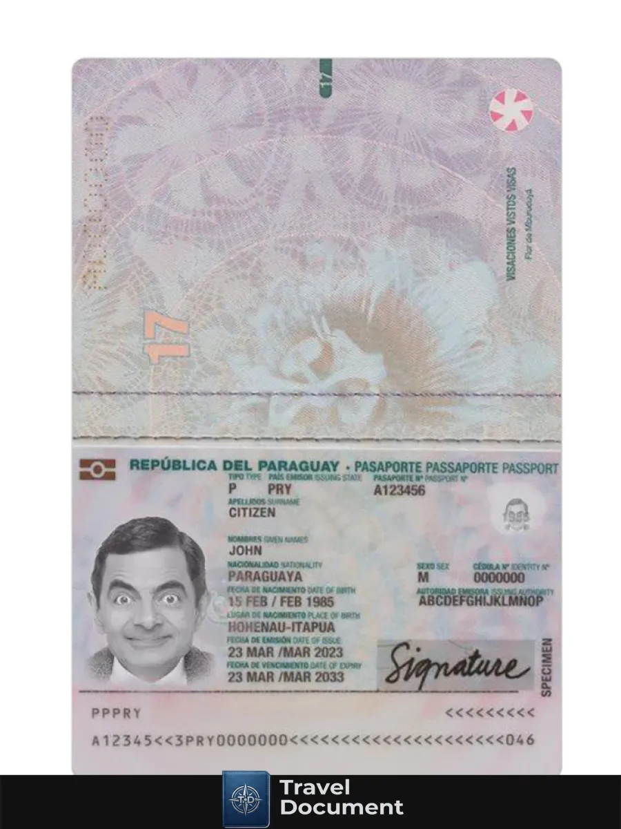Paraguay Passport 2023 Present — Passports