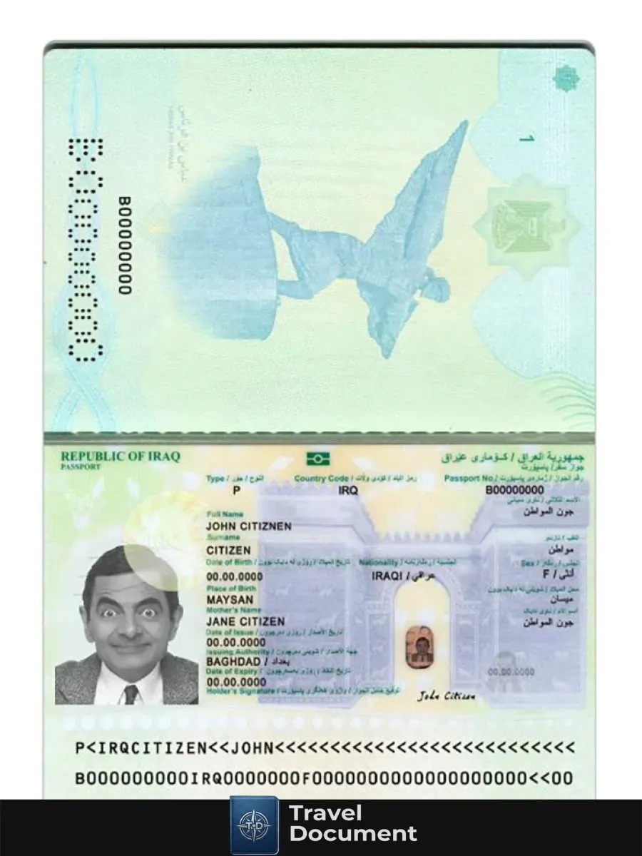 Iraq Passport 2024 Present — Passports