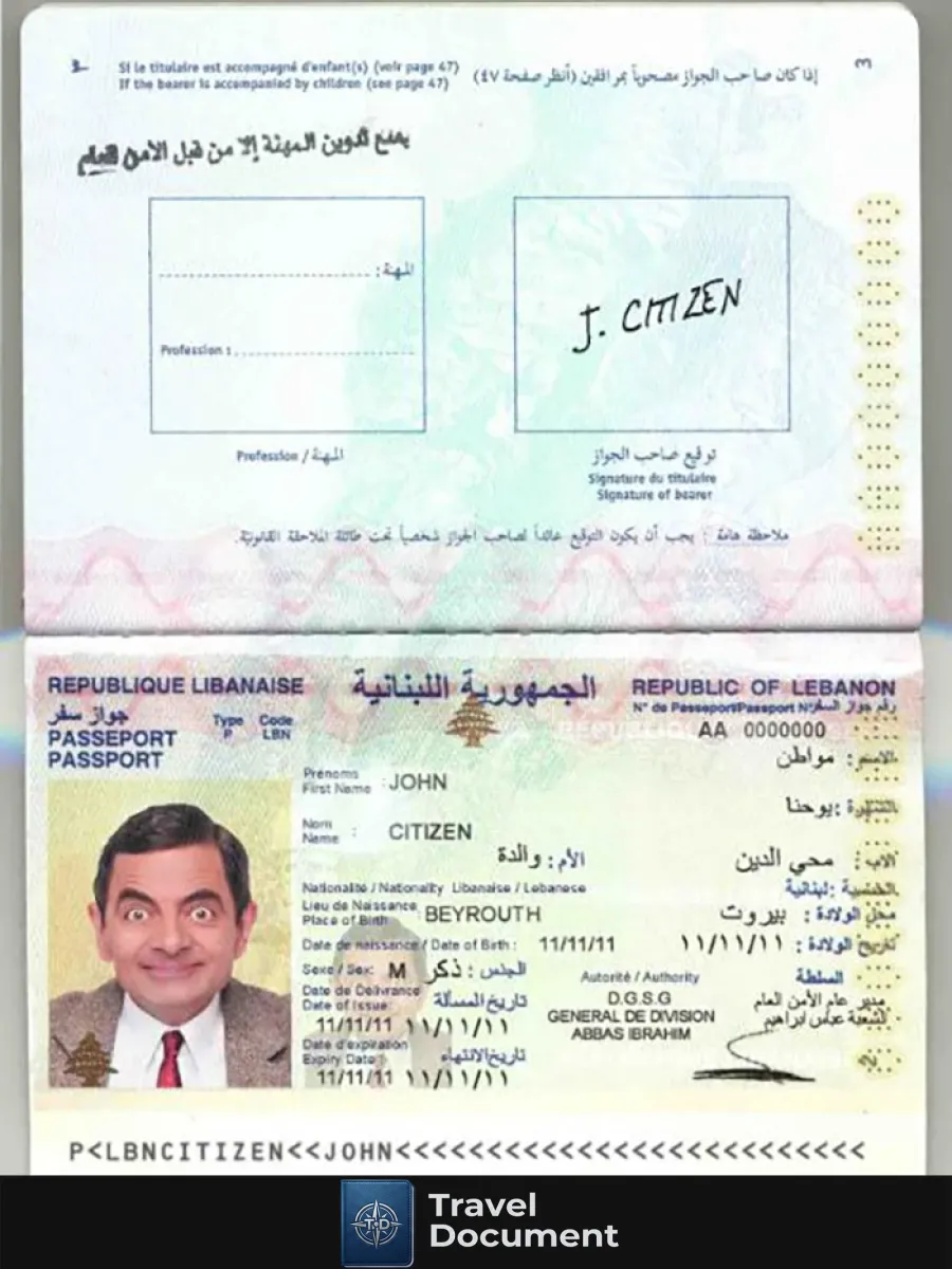 Lebanon Passport — Passports