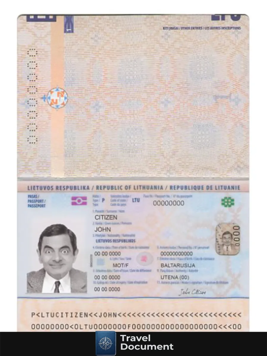 Lithuania Passport New 2021 Present — Passports